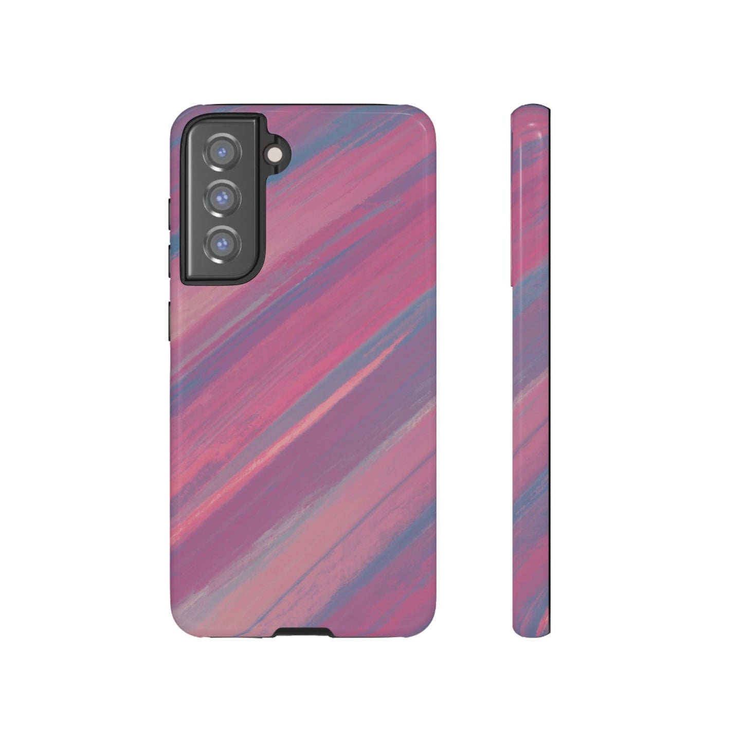 Striped Phone Case Pink