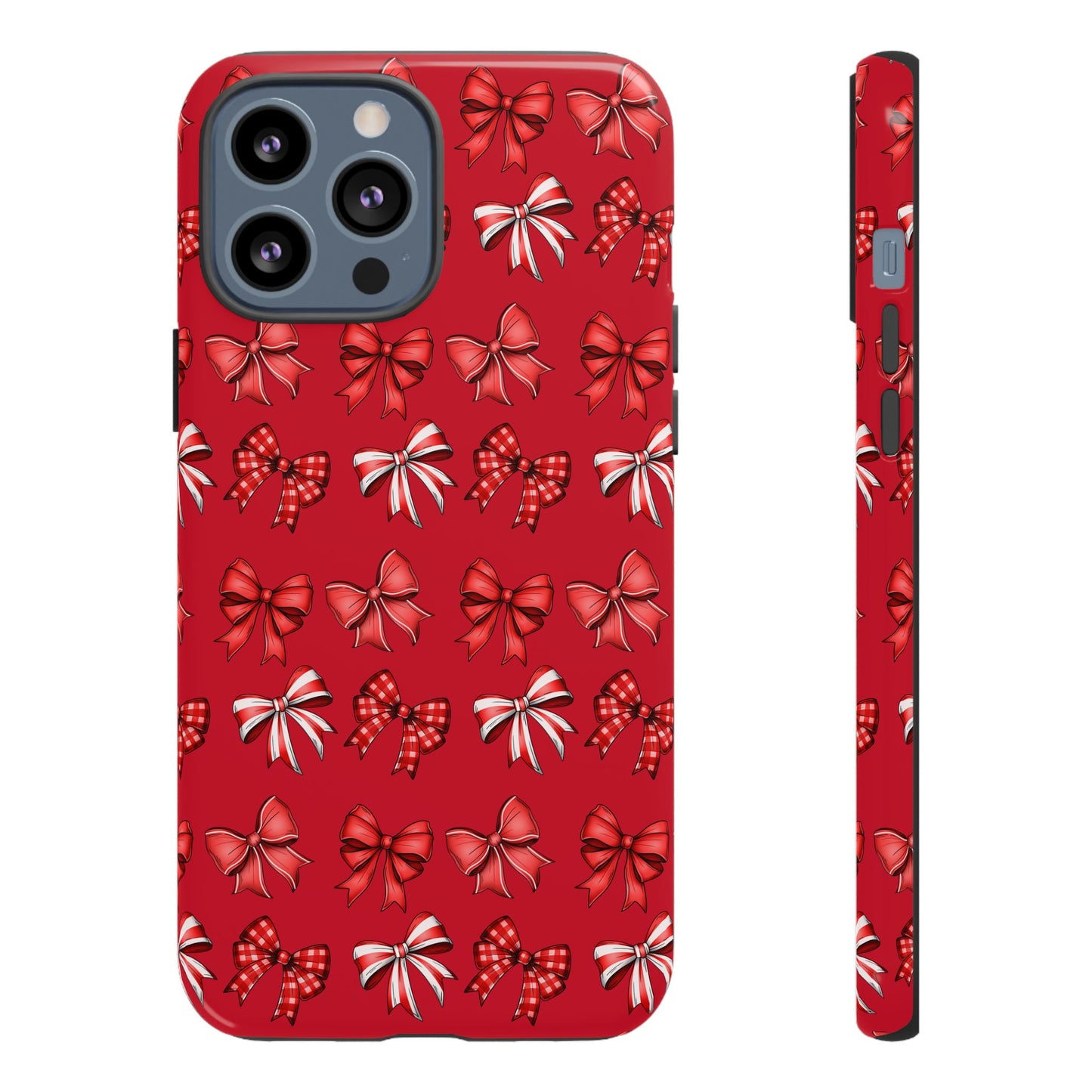 Christmas Bow Phone Case Red