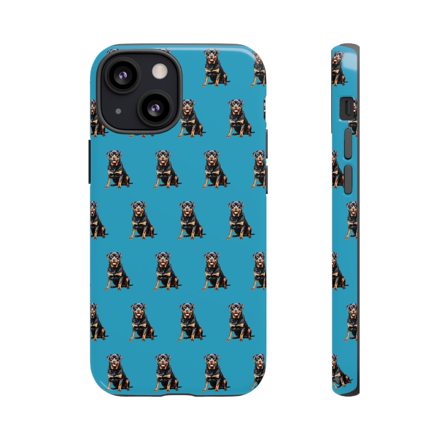 Rottweiler Phone Case Turquoise