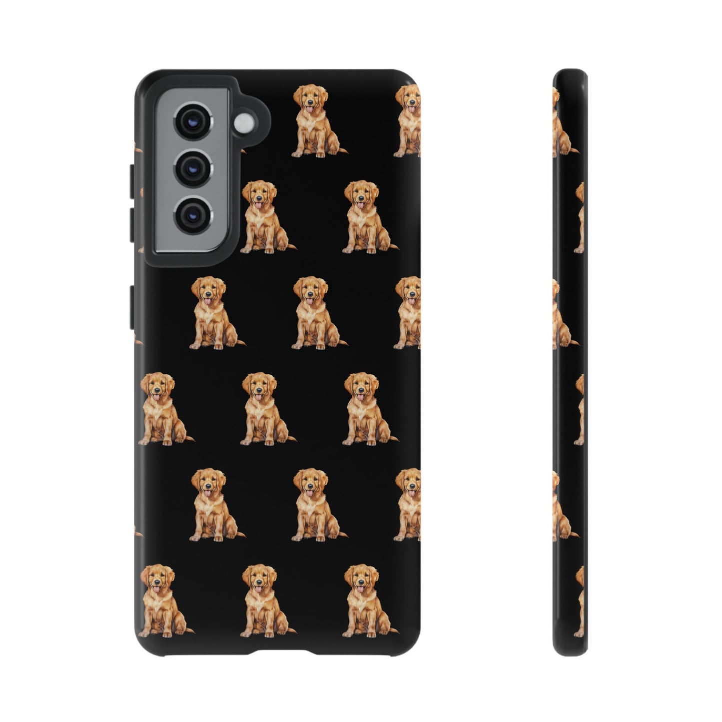 Golden Retriever Phone Case Black