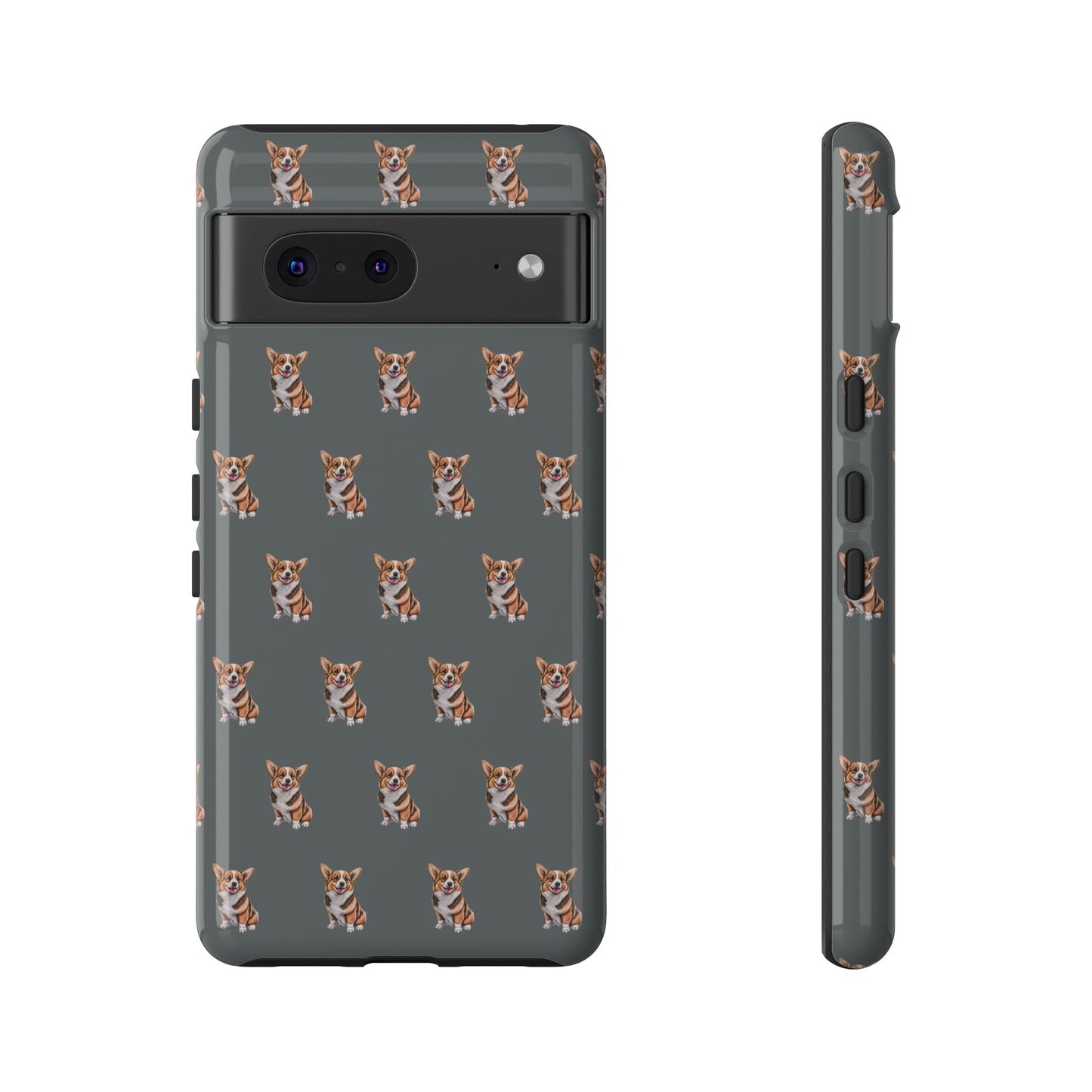 Corgi Phone Case Gray