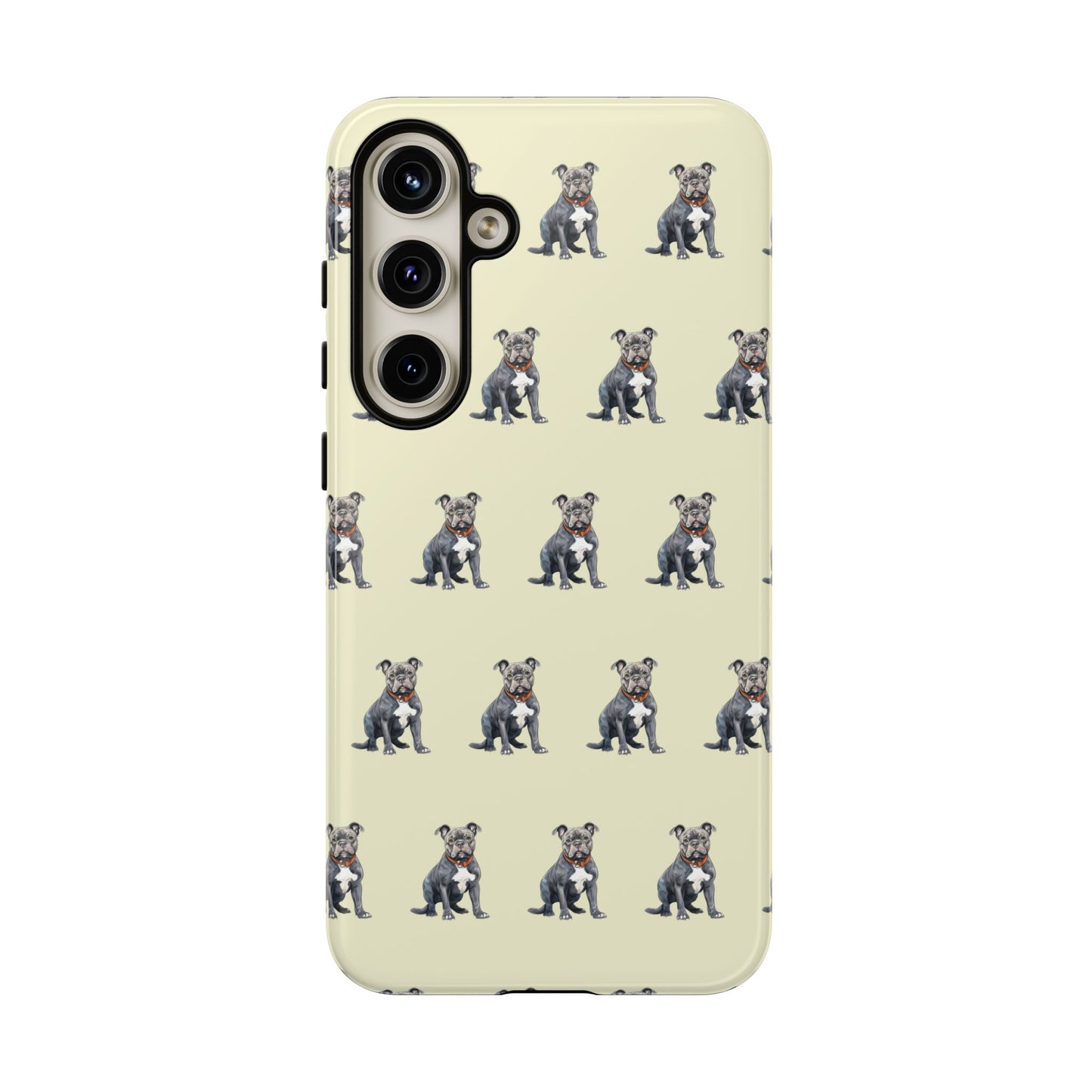 Pitbull Phone Case Cream