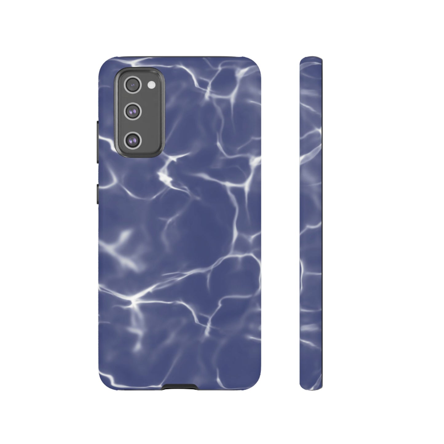 Marble Print Phone Case Dark Blue