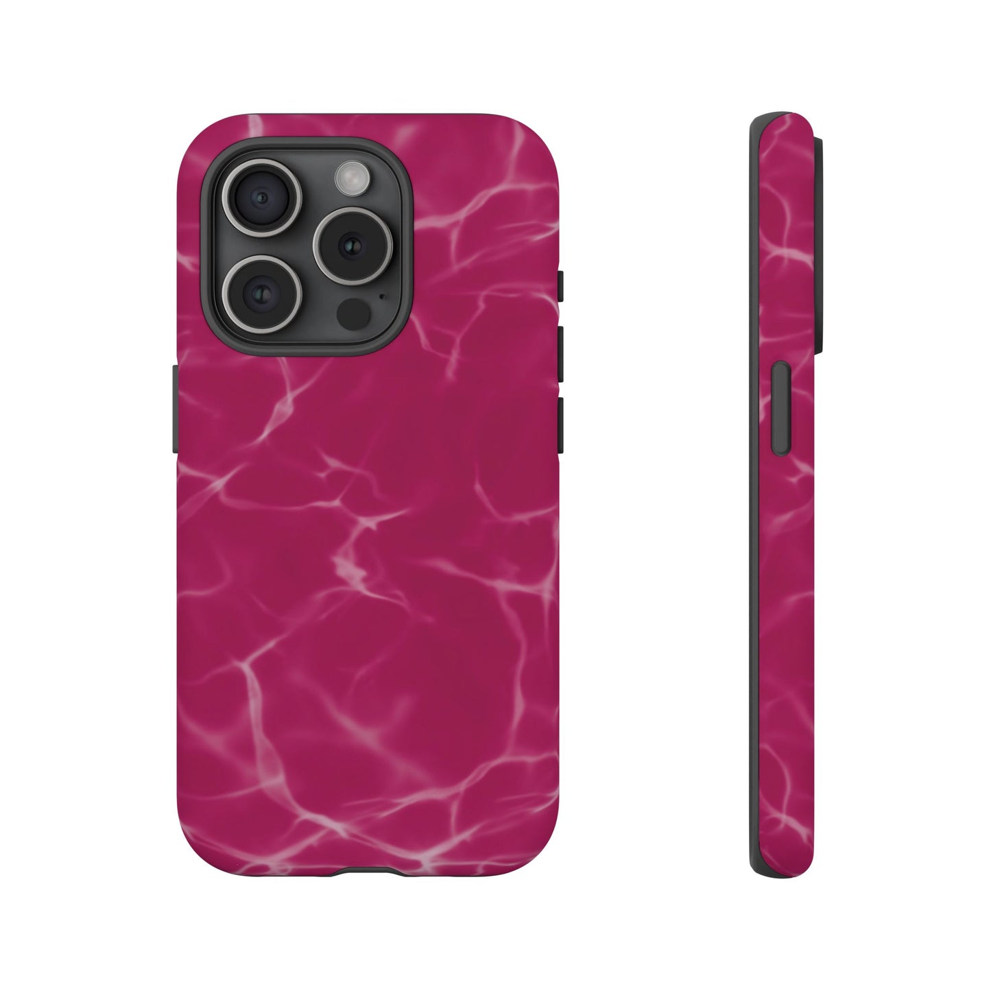 Marble Print Phone Case Berry