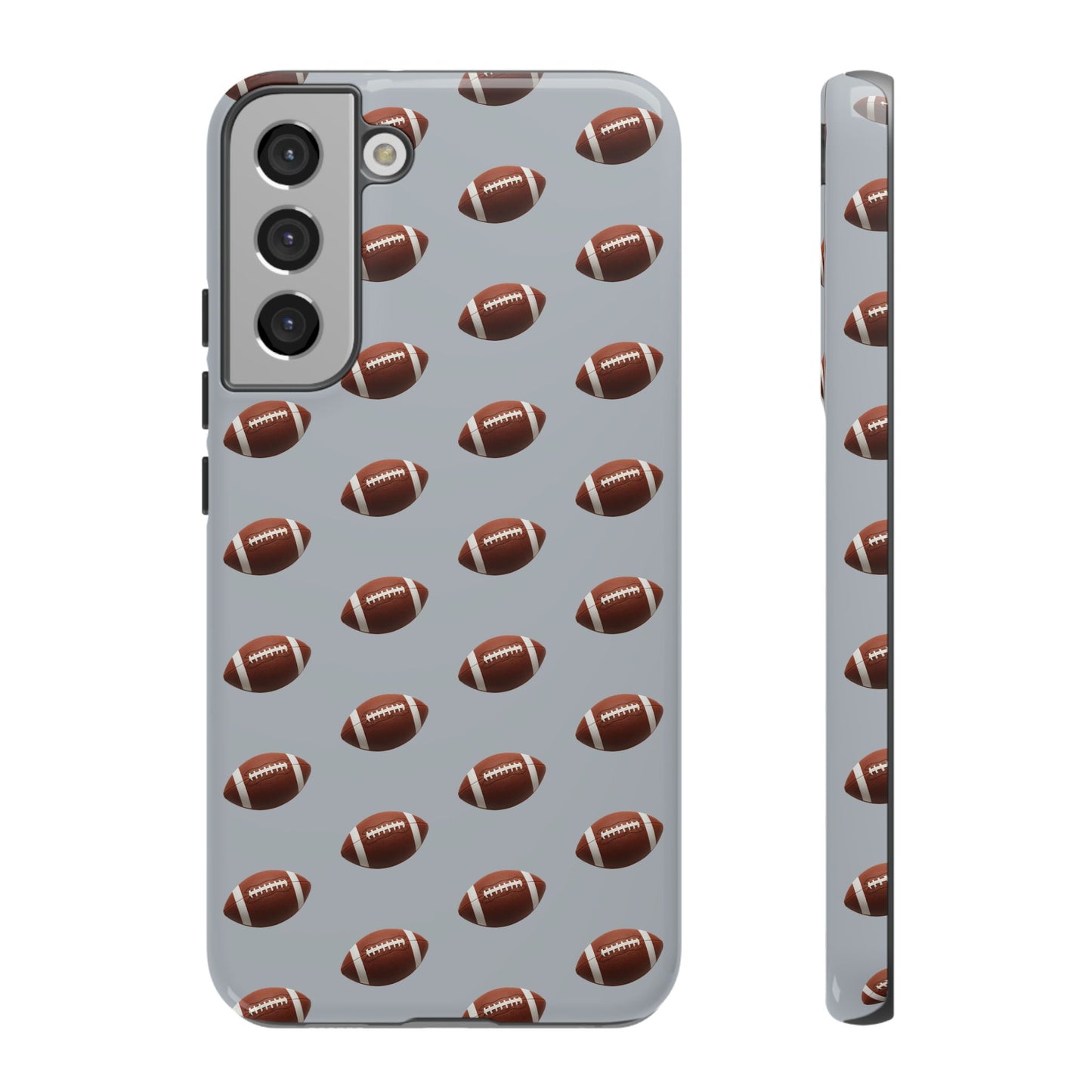 Football Phone Case Silver