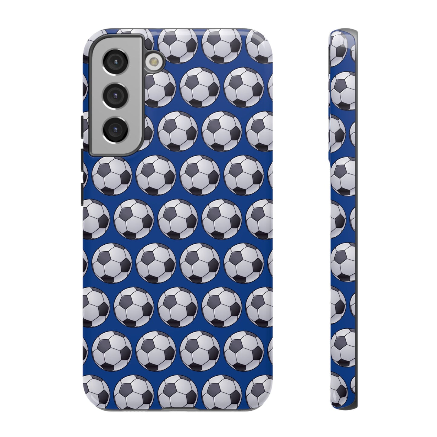 Soccer Ball Phone Case Blue