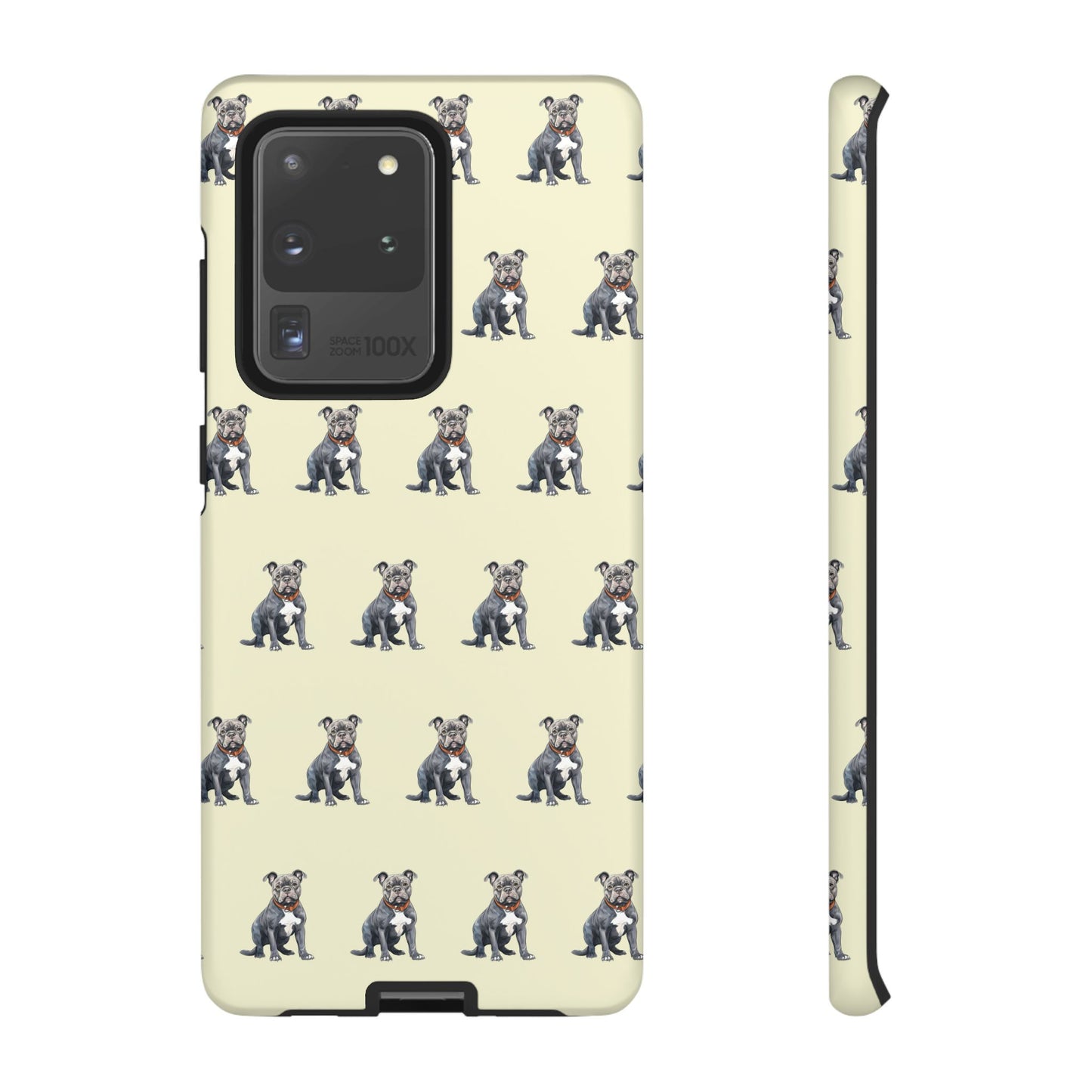 Pitbull Phone Case Cream