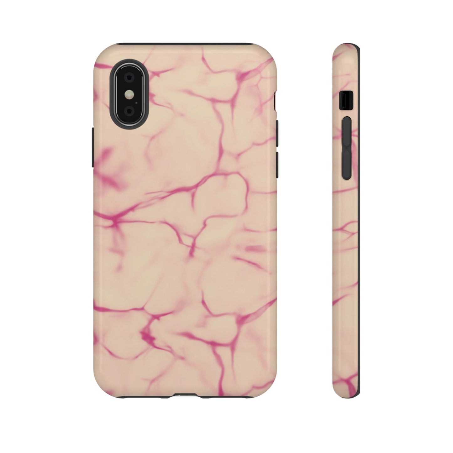 Marble Phone Case Cream Pink