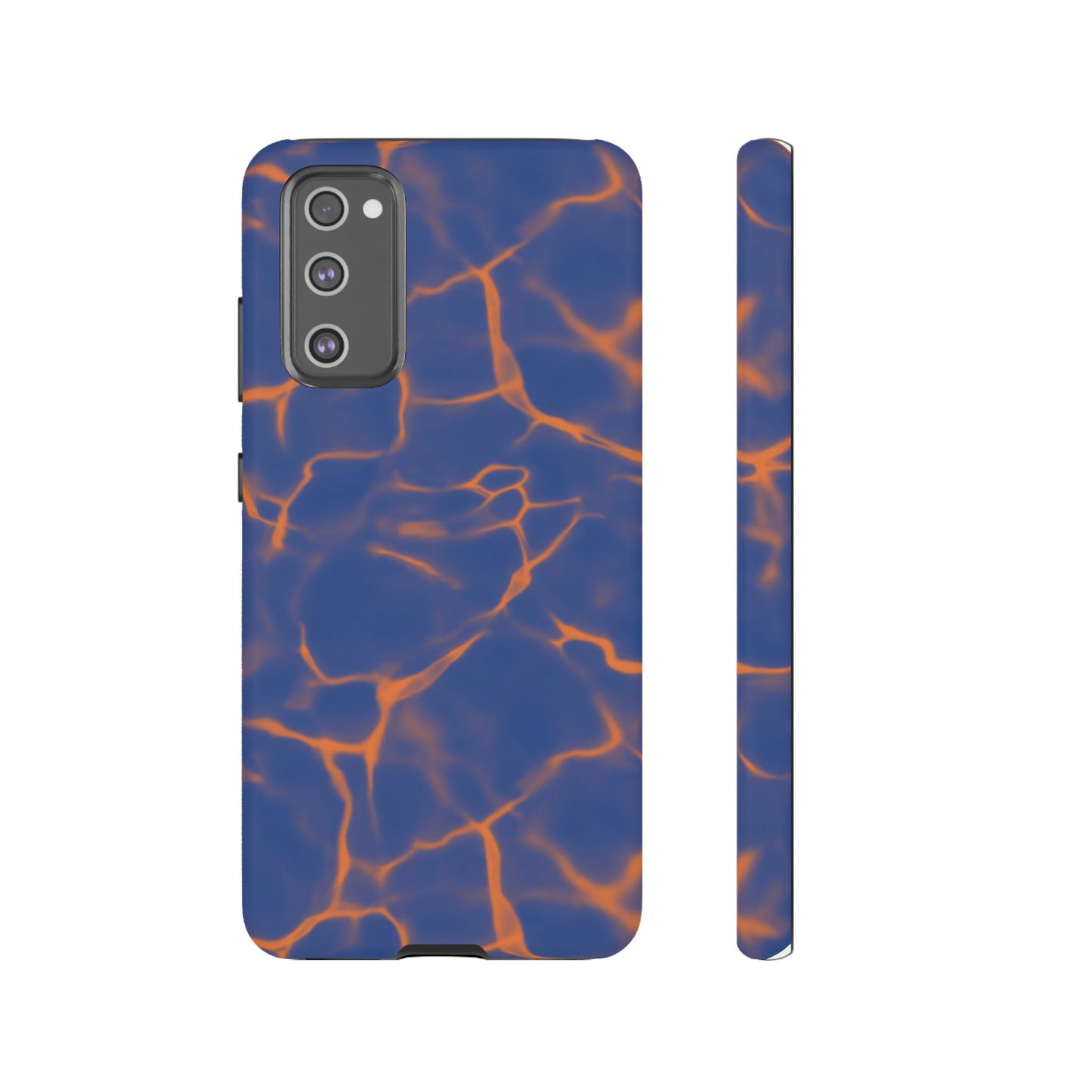 Marble Phone Case Blue Orange