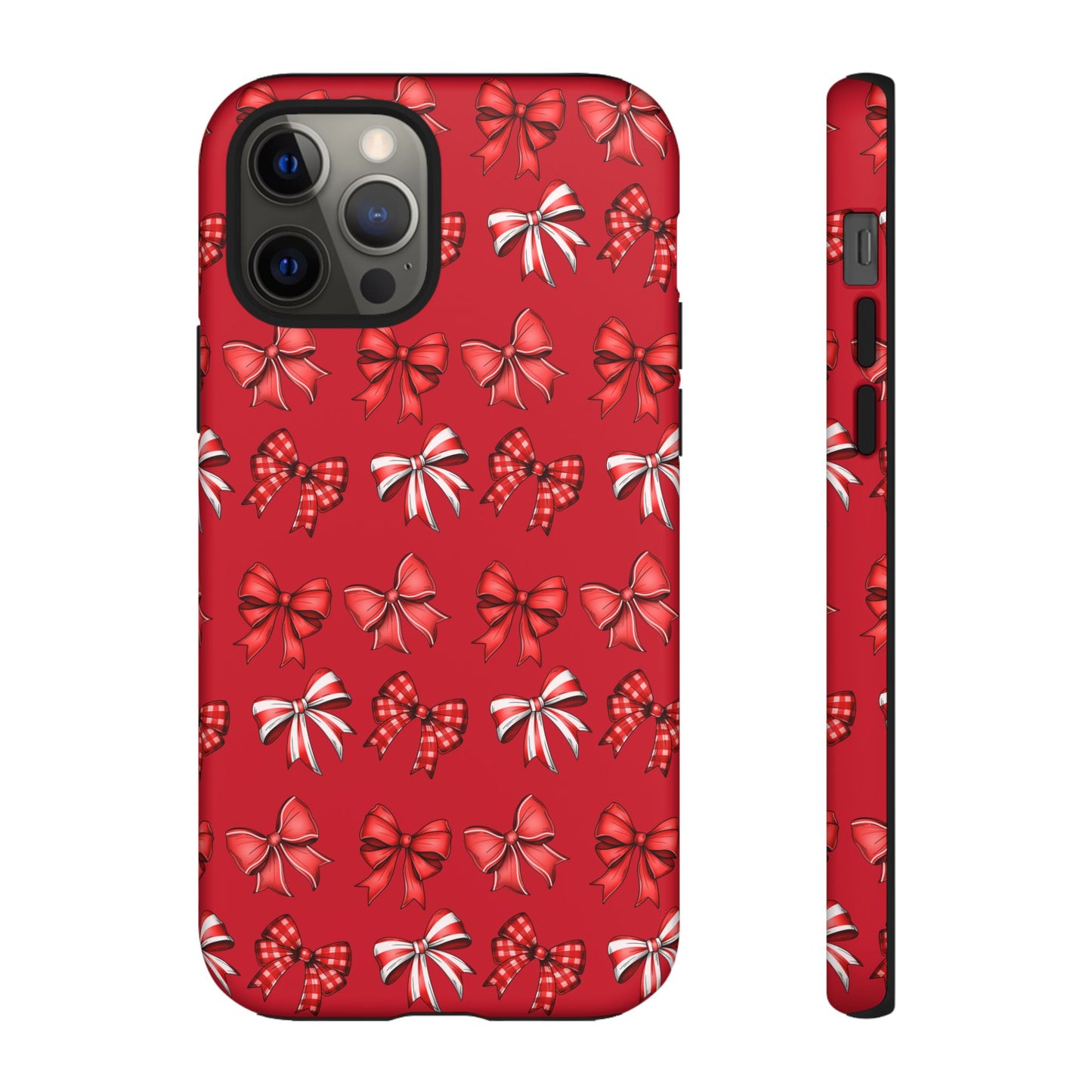 Christmas Bow Phone Case Red