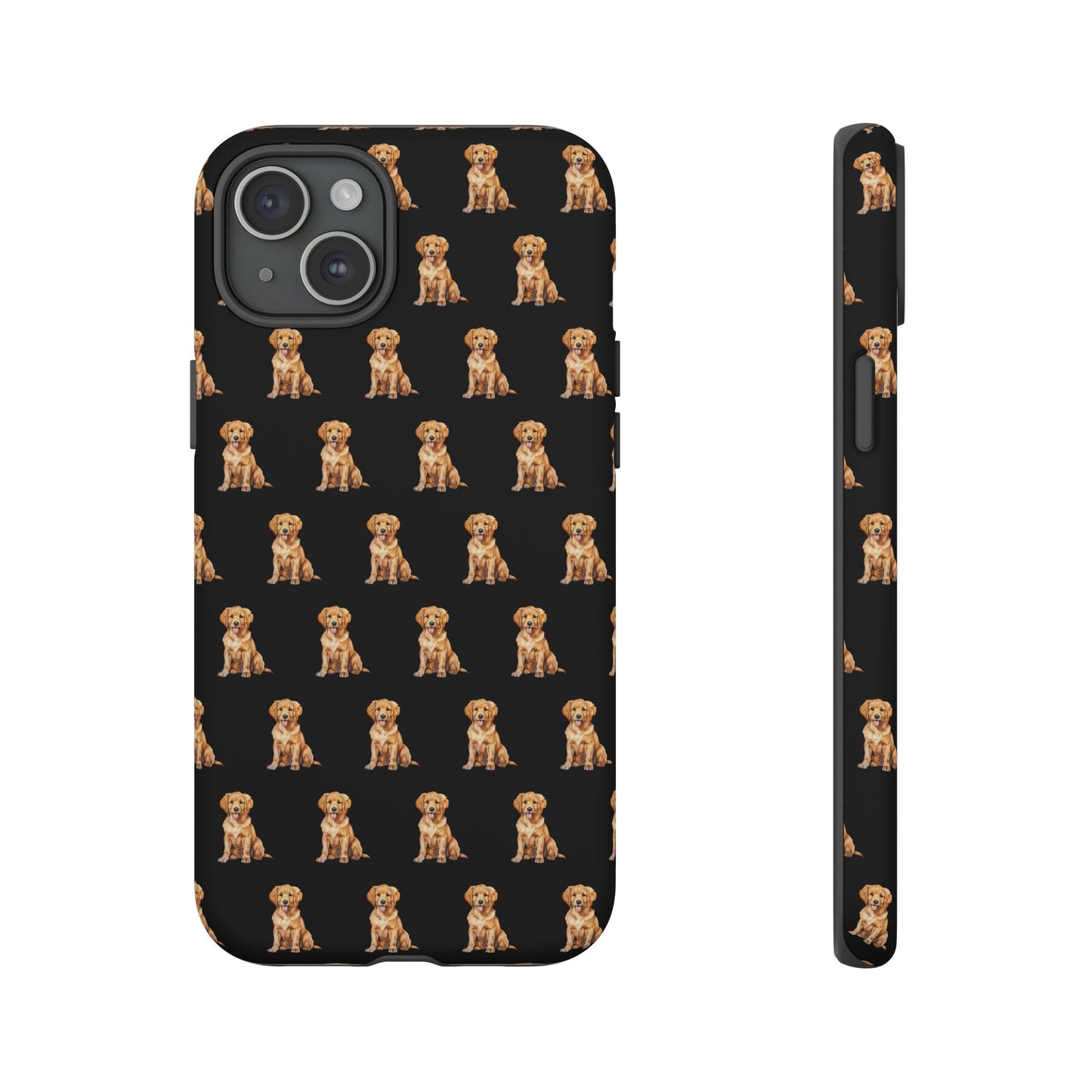 Golden Retriever Phone Case Black