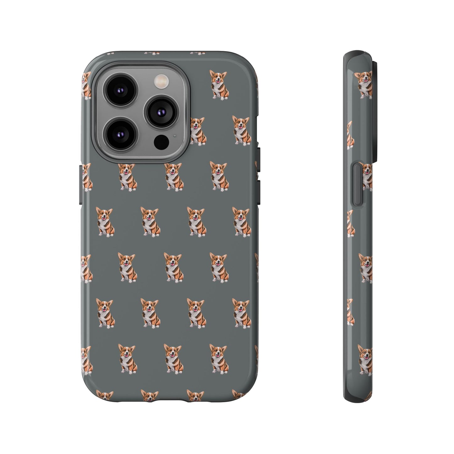 Corgi Phone Case Gray