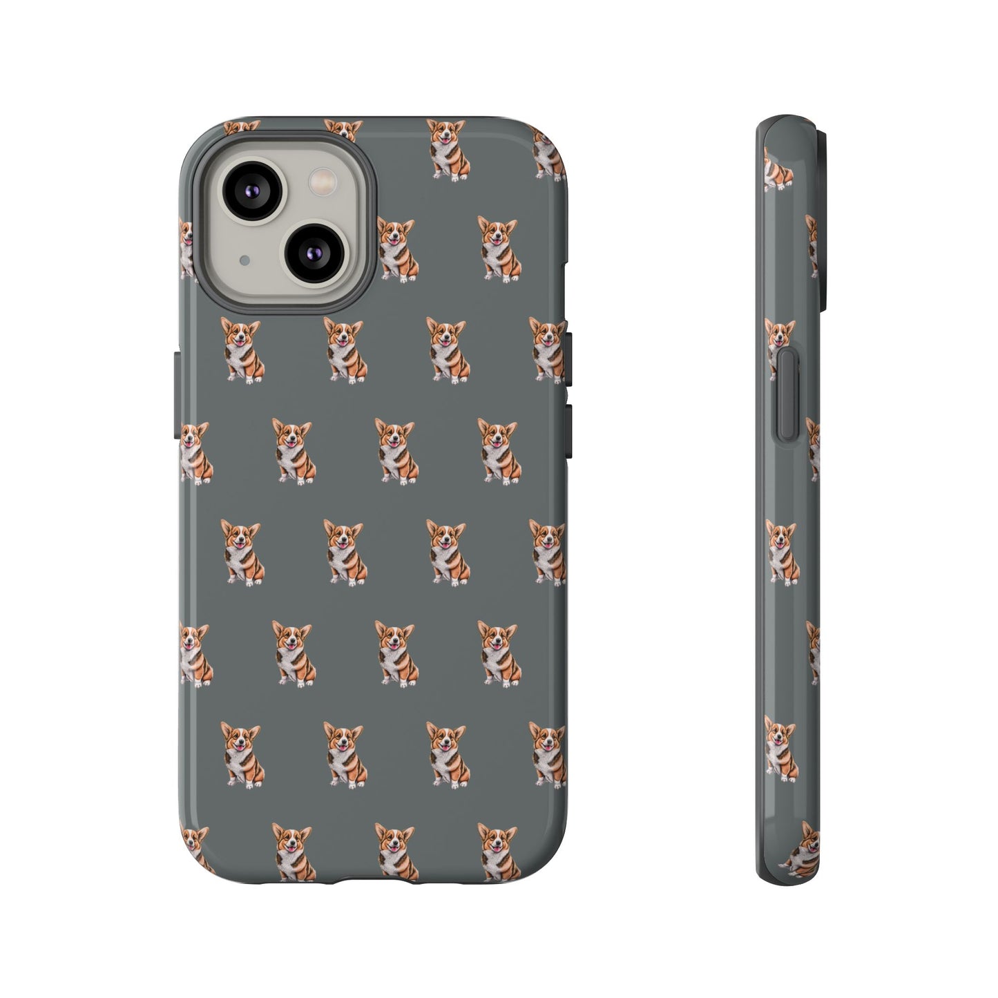 Corgi Phone Case Gray