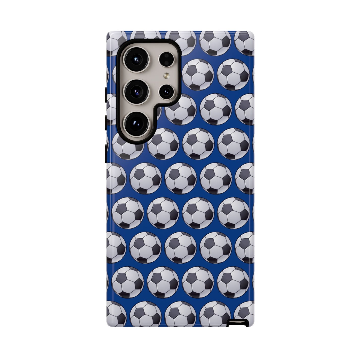 Soccer Ball Phone Case Blue