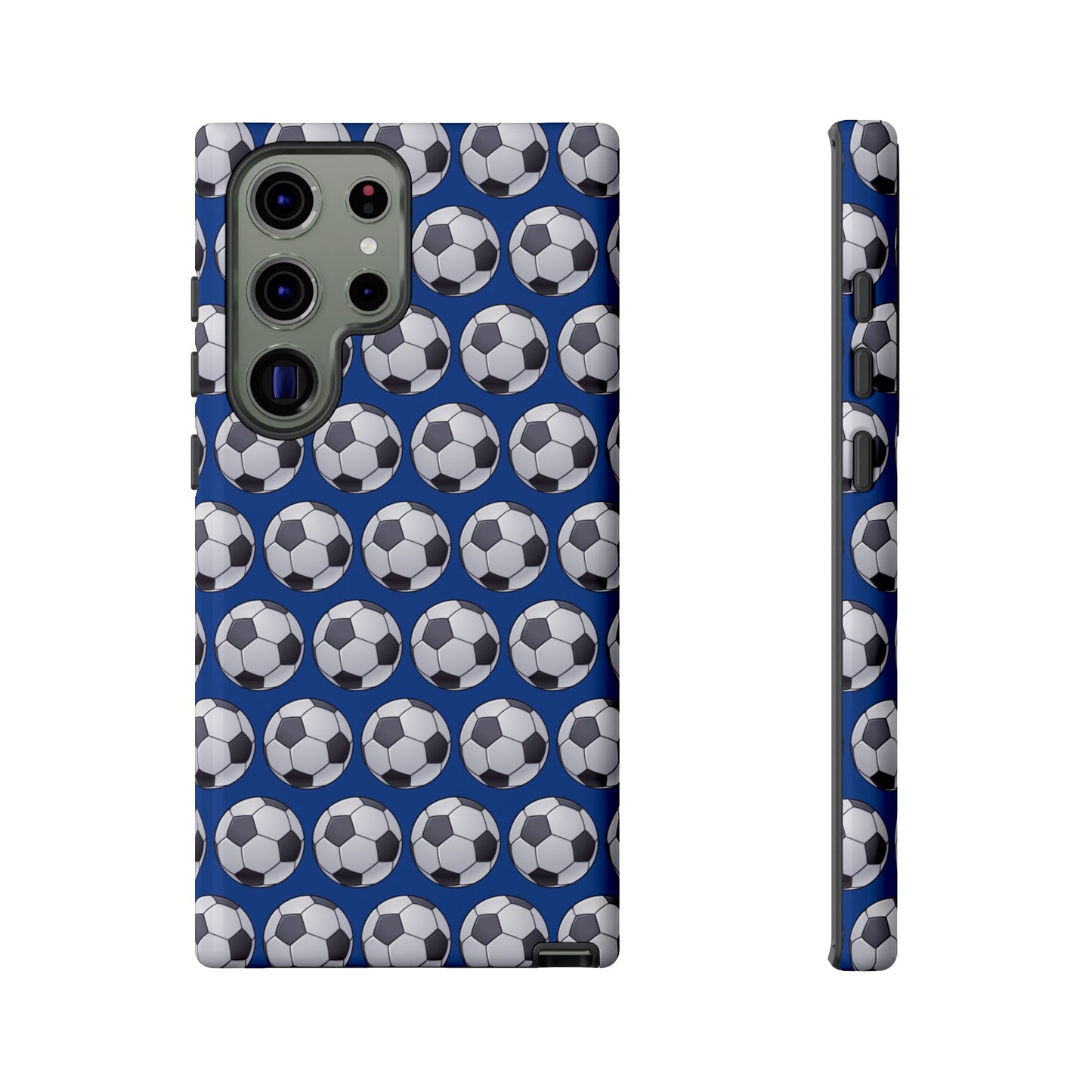 Soccer Ball Phone Case Blue