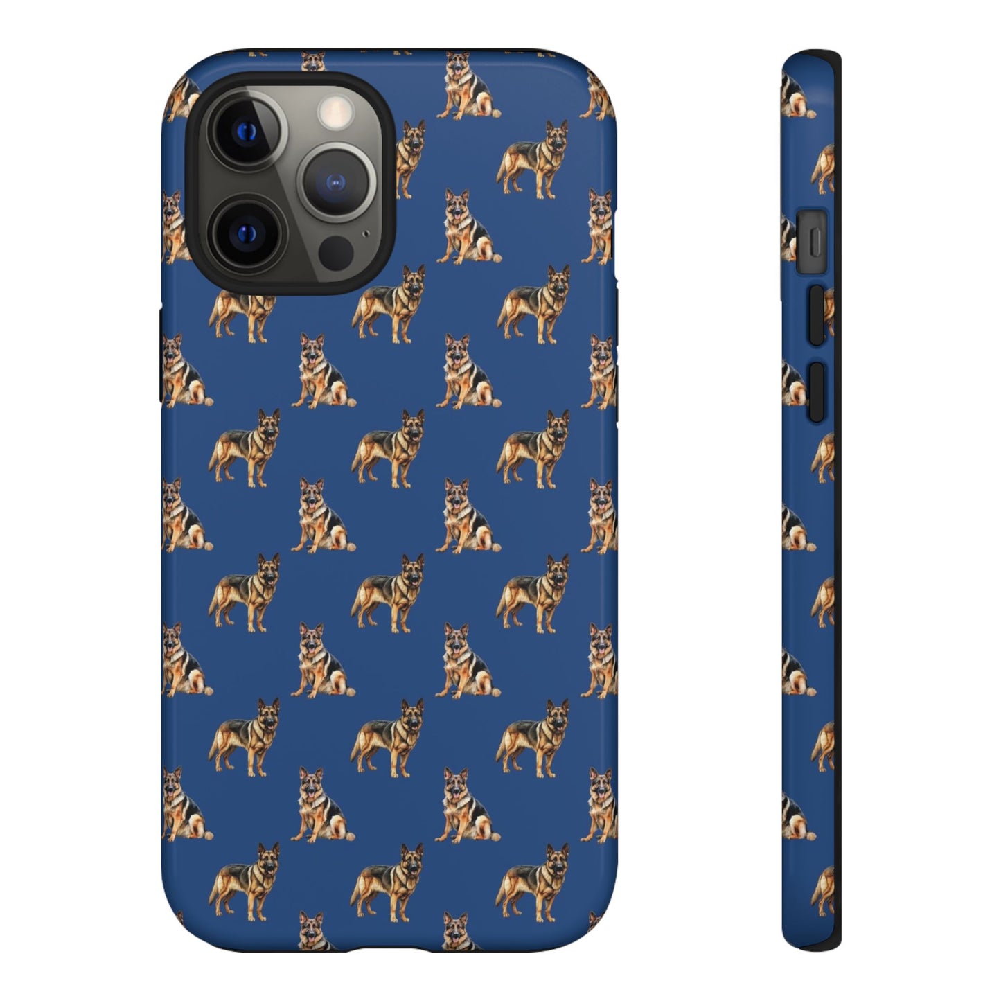 German Shepherd Phone Case Blue