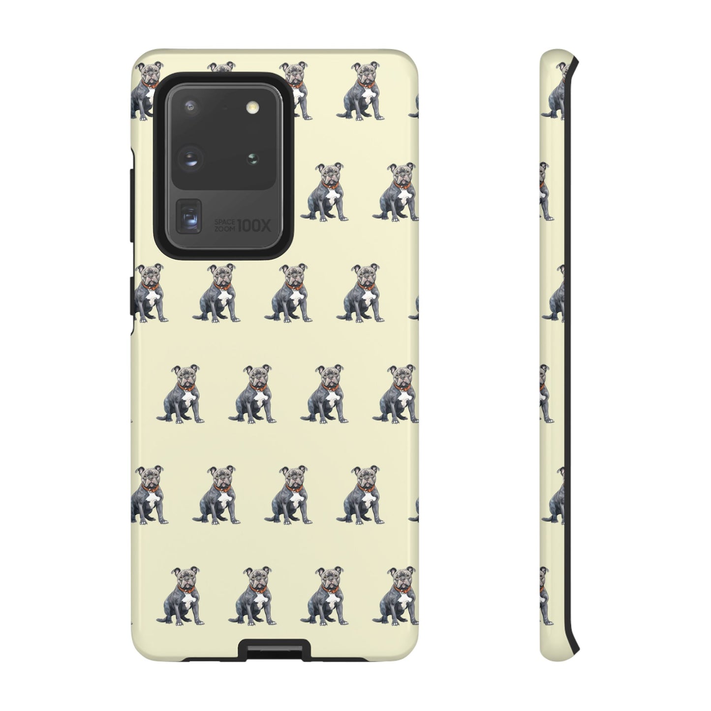 Pitbull Phone Case Cream