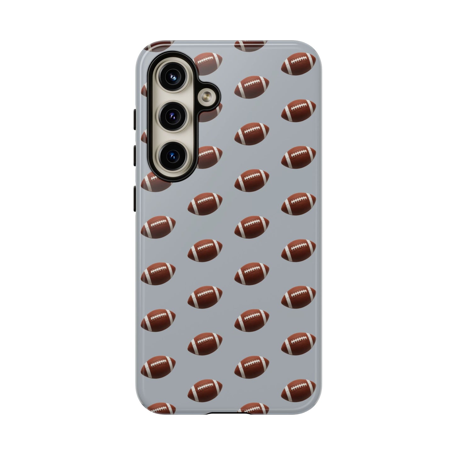 Football Phone Case Silver