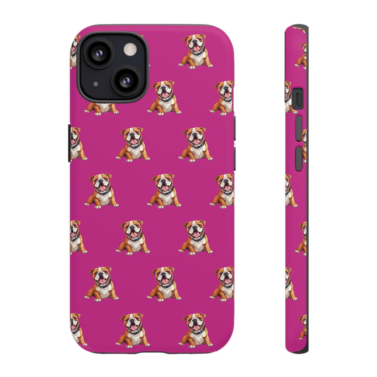 Bulldog Phone Case Pink