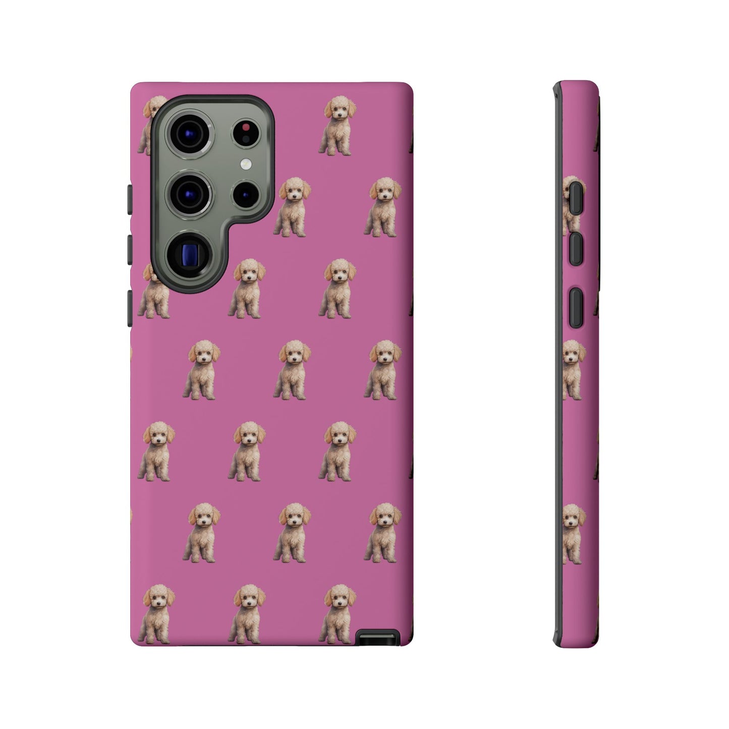 Poodle Phone Case Pink