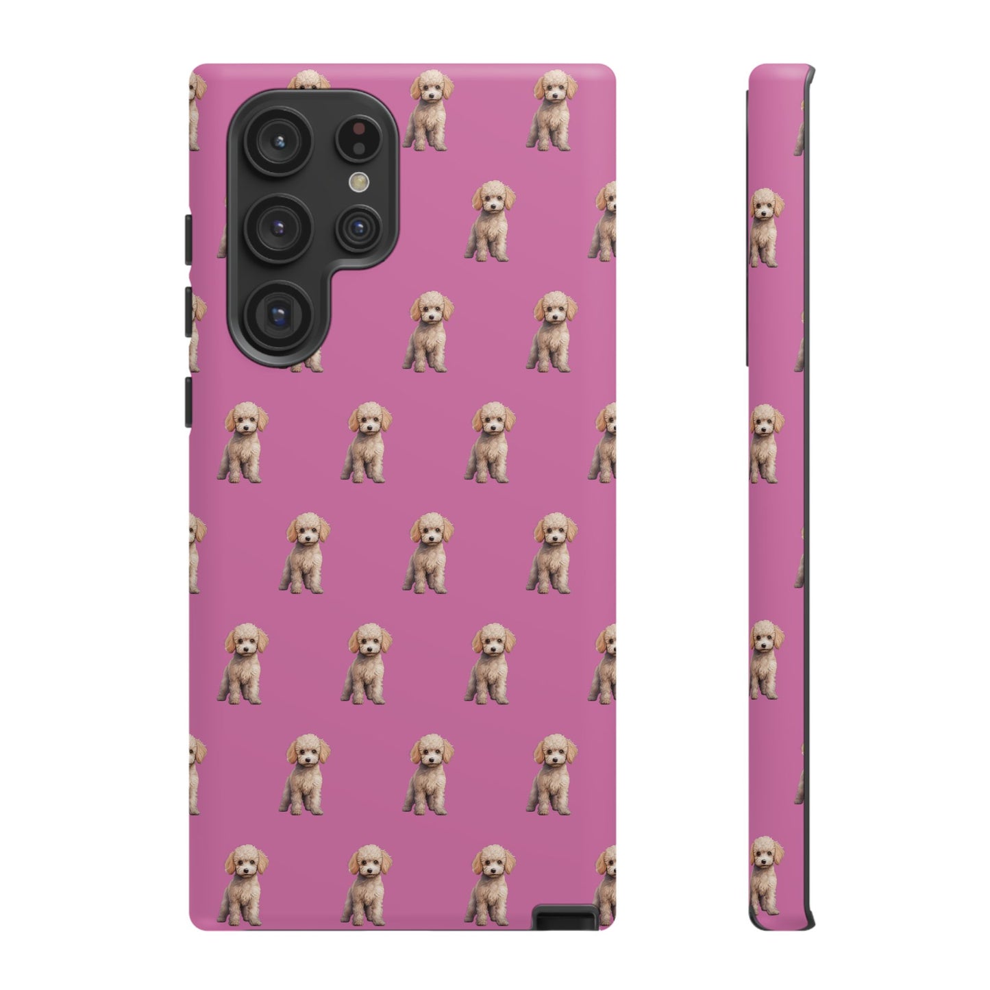 Poodle Phone Case Pink