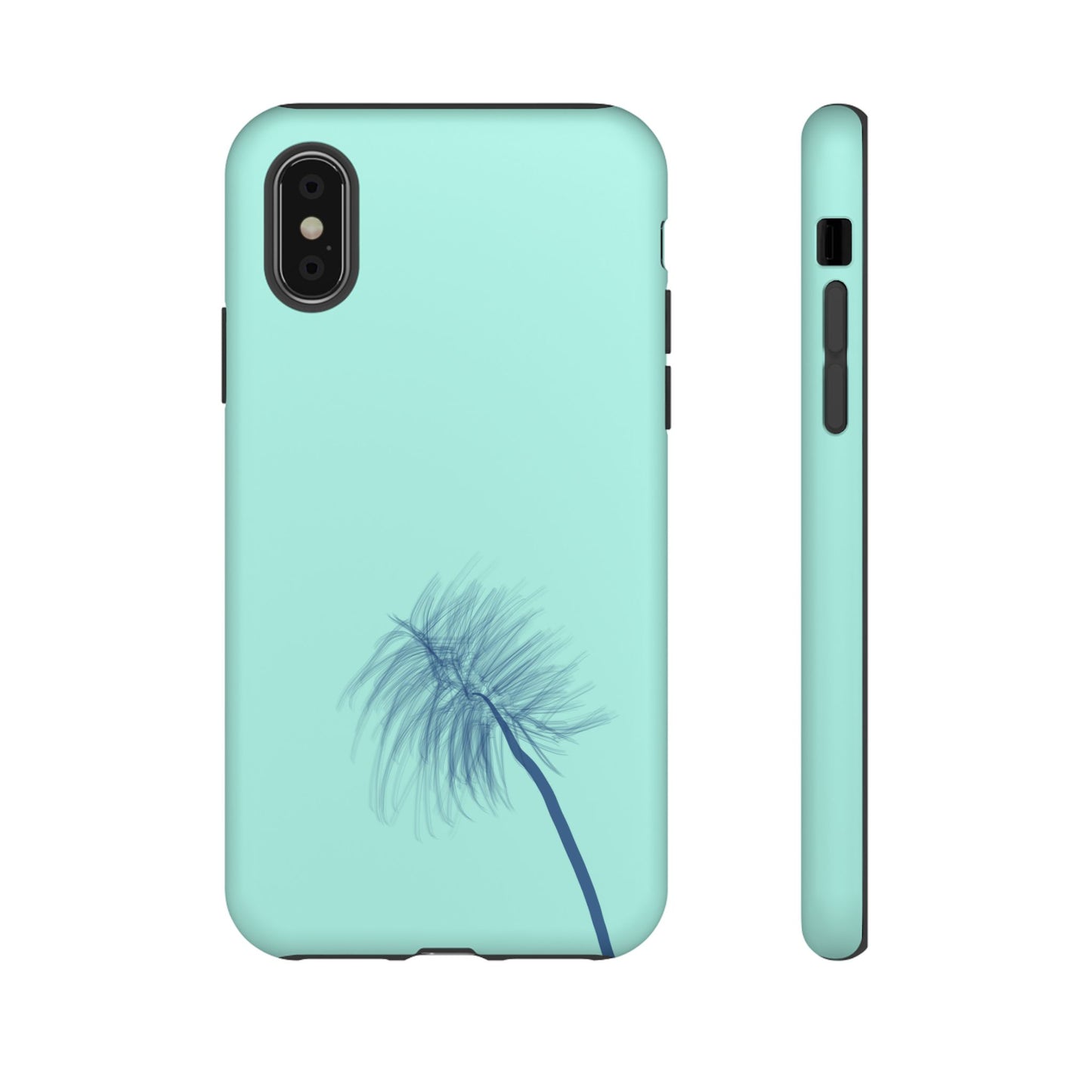 Dandelion Blowball Phone Case Aqua