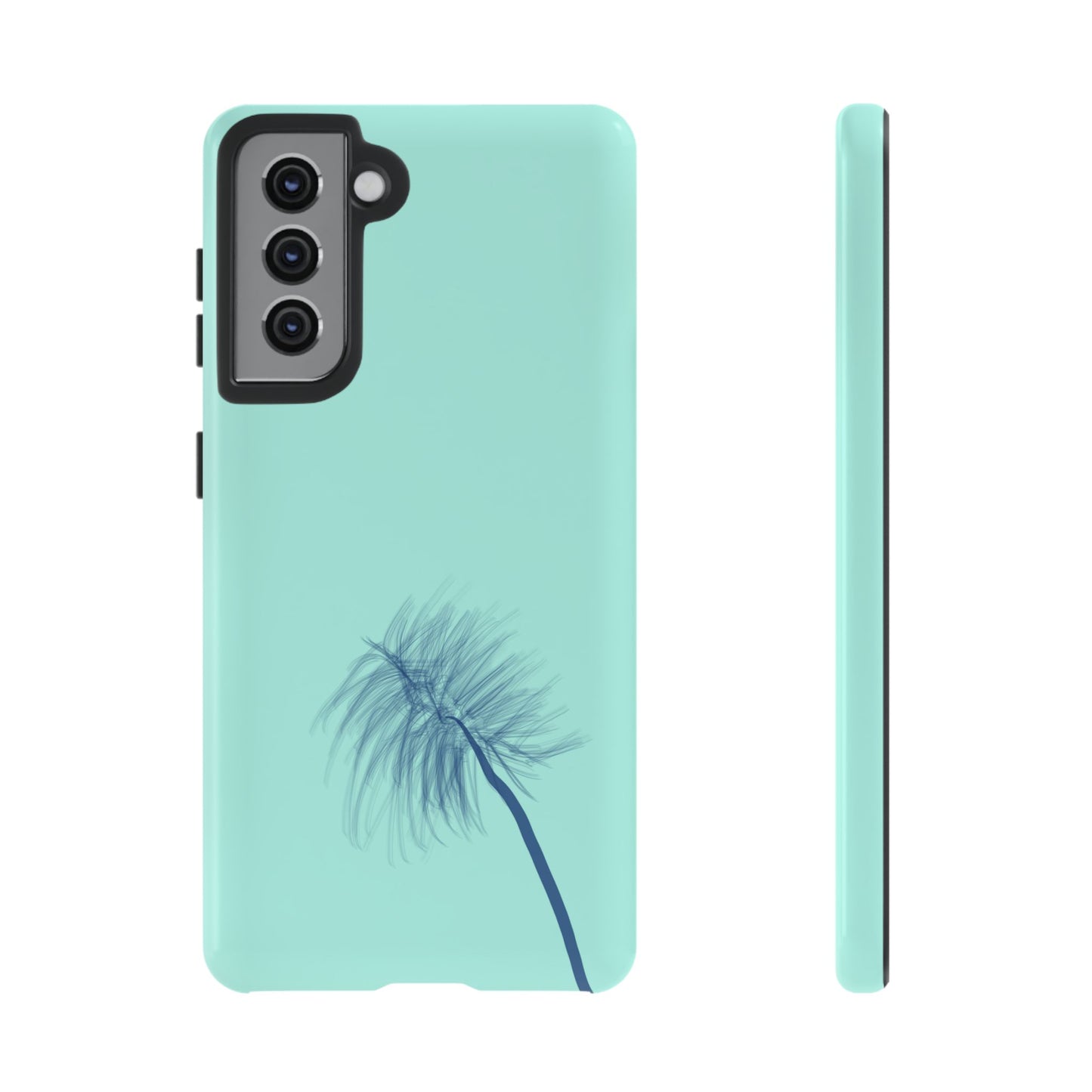 Dandelion Blowball Phone Case Aqua