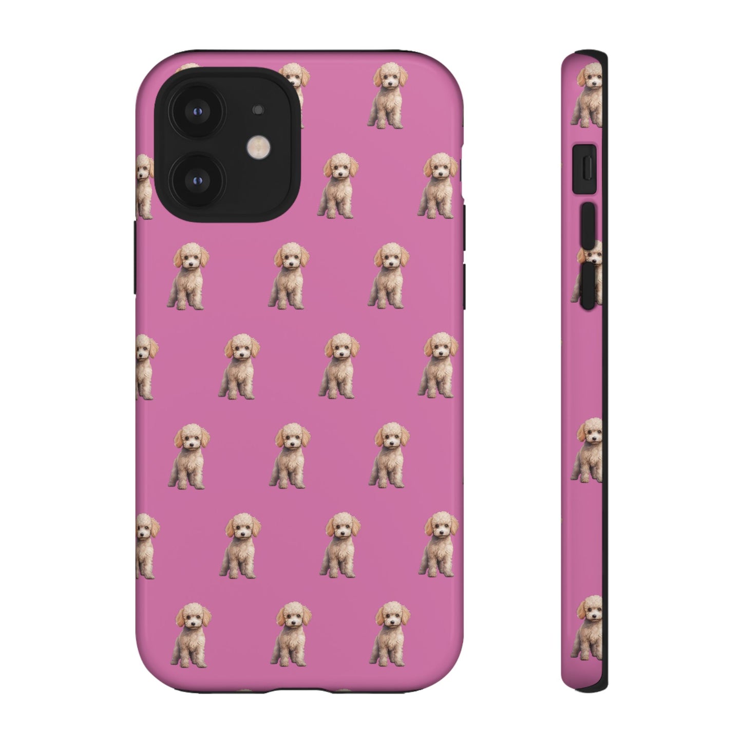 Poodle Phone Case Pink