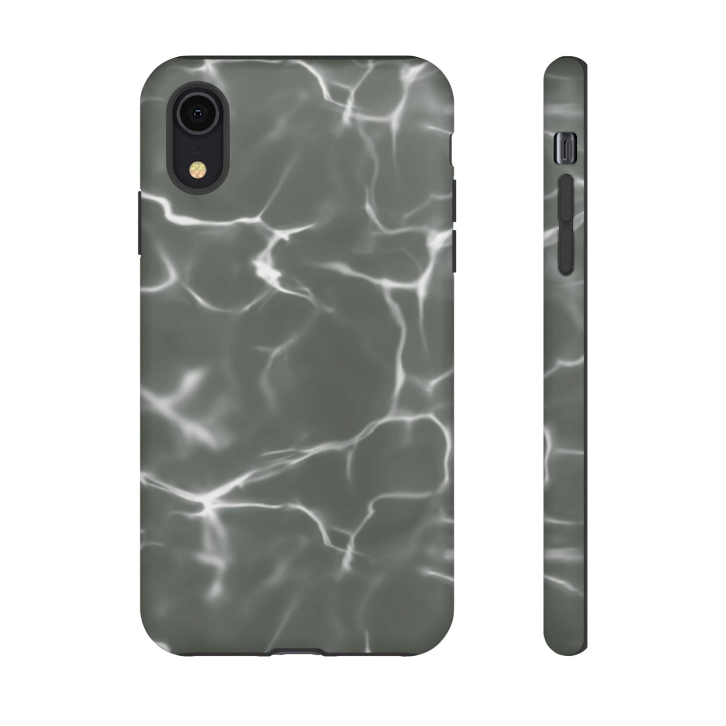 Marble Print Phone Case Gray