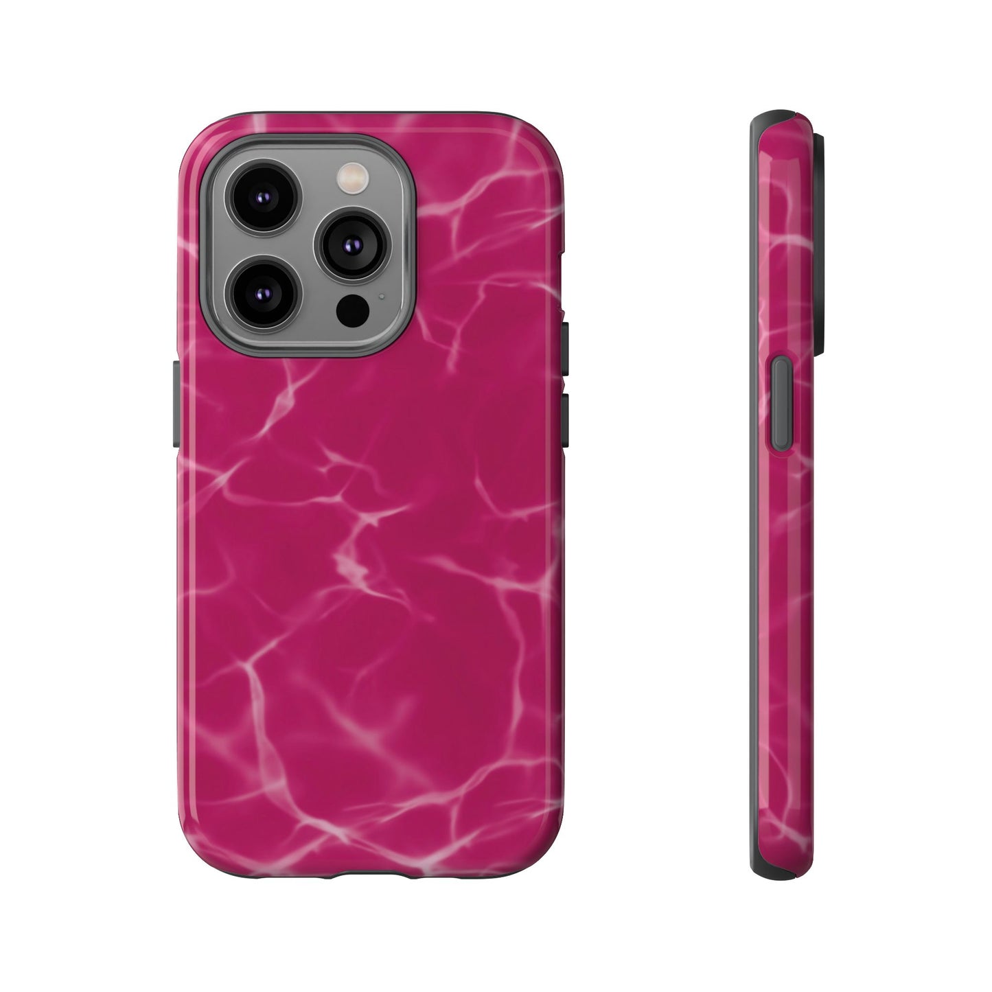 Marble Print Phone Case Berry