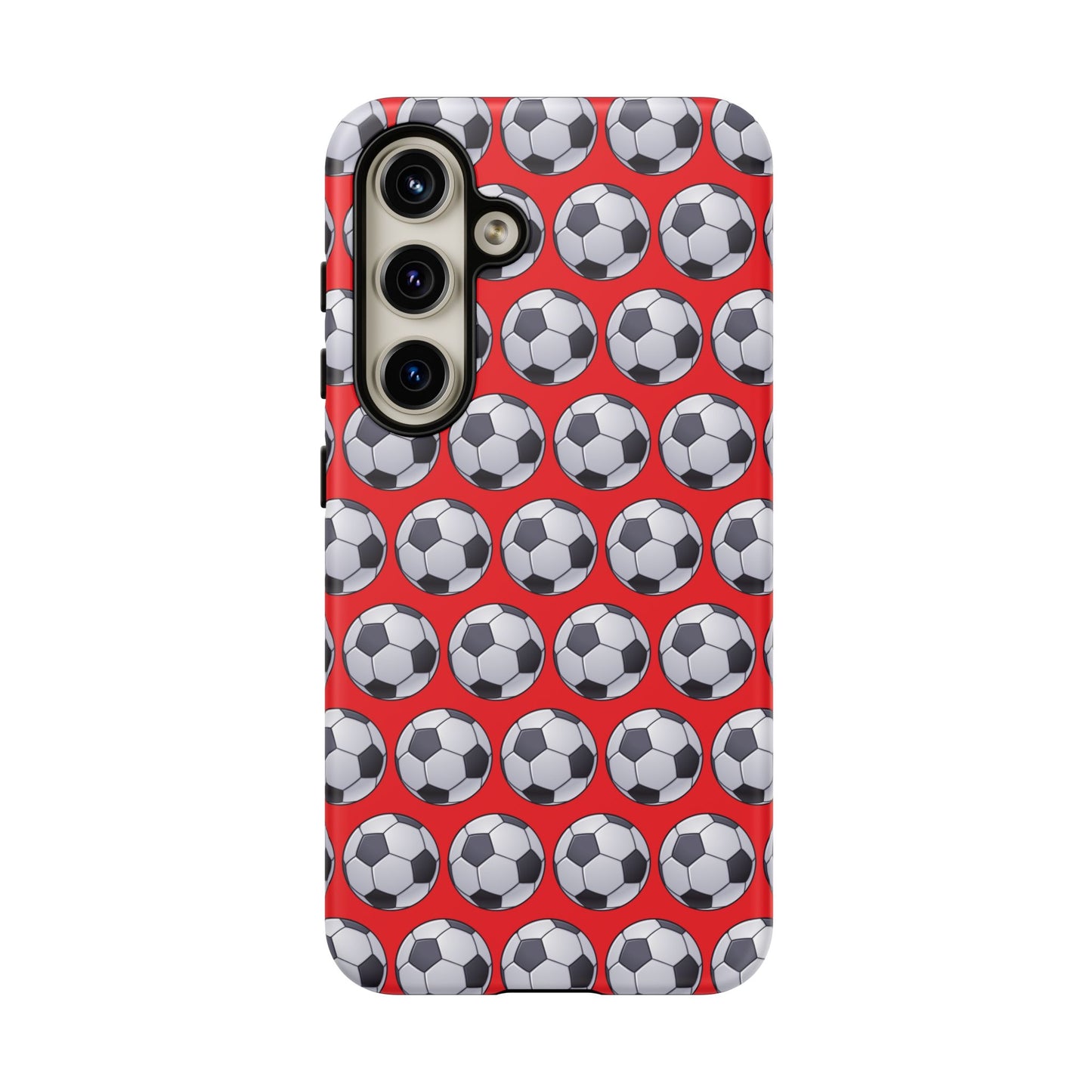 Soccer Ball Phone Case Red