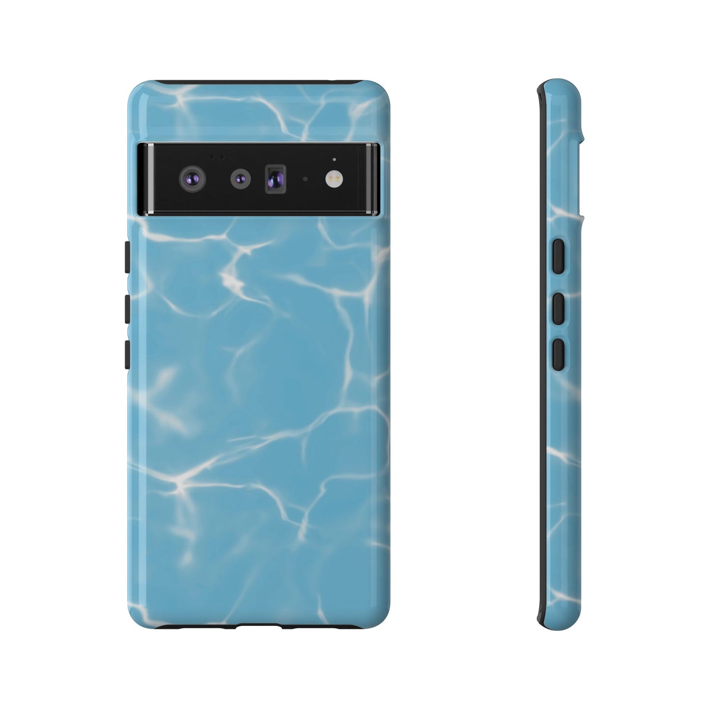 Marble Phone Case Light Blue