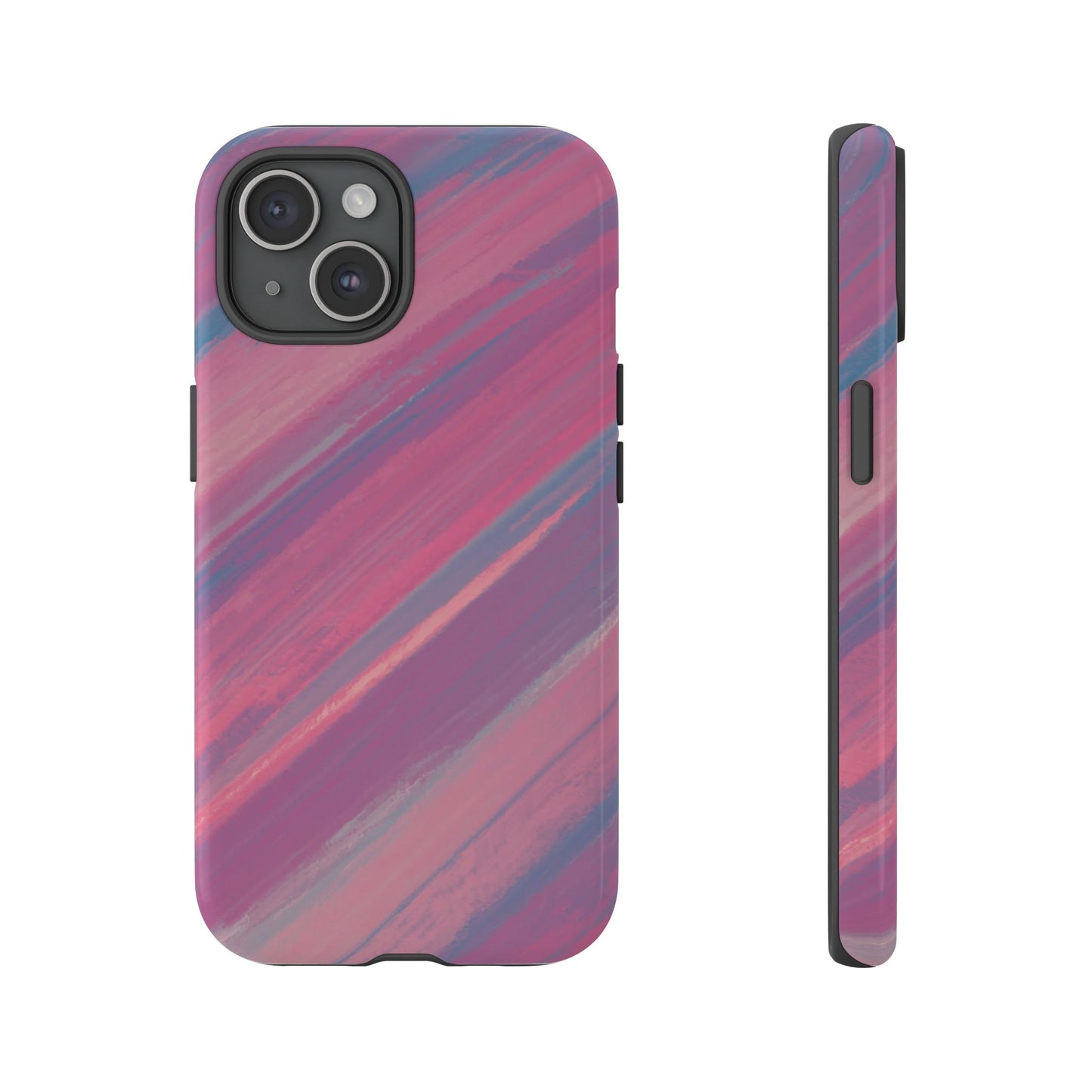 Striped Phone Case Pink