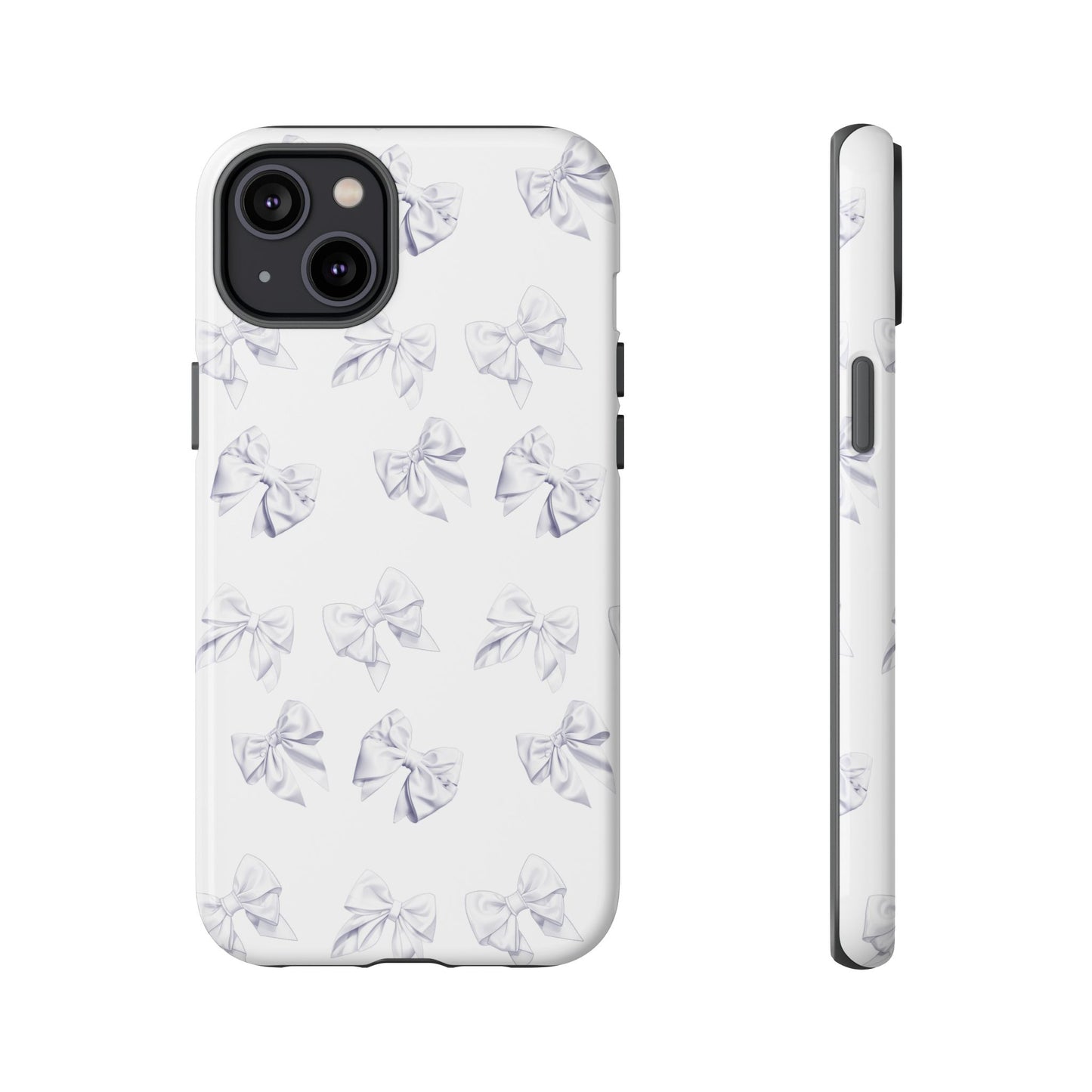 Bow Phone Case White on White