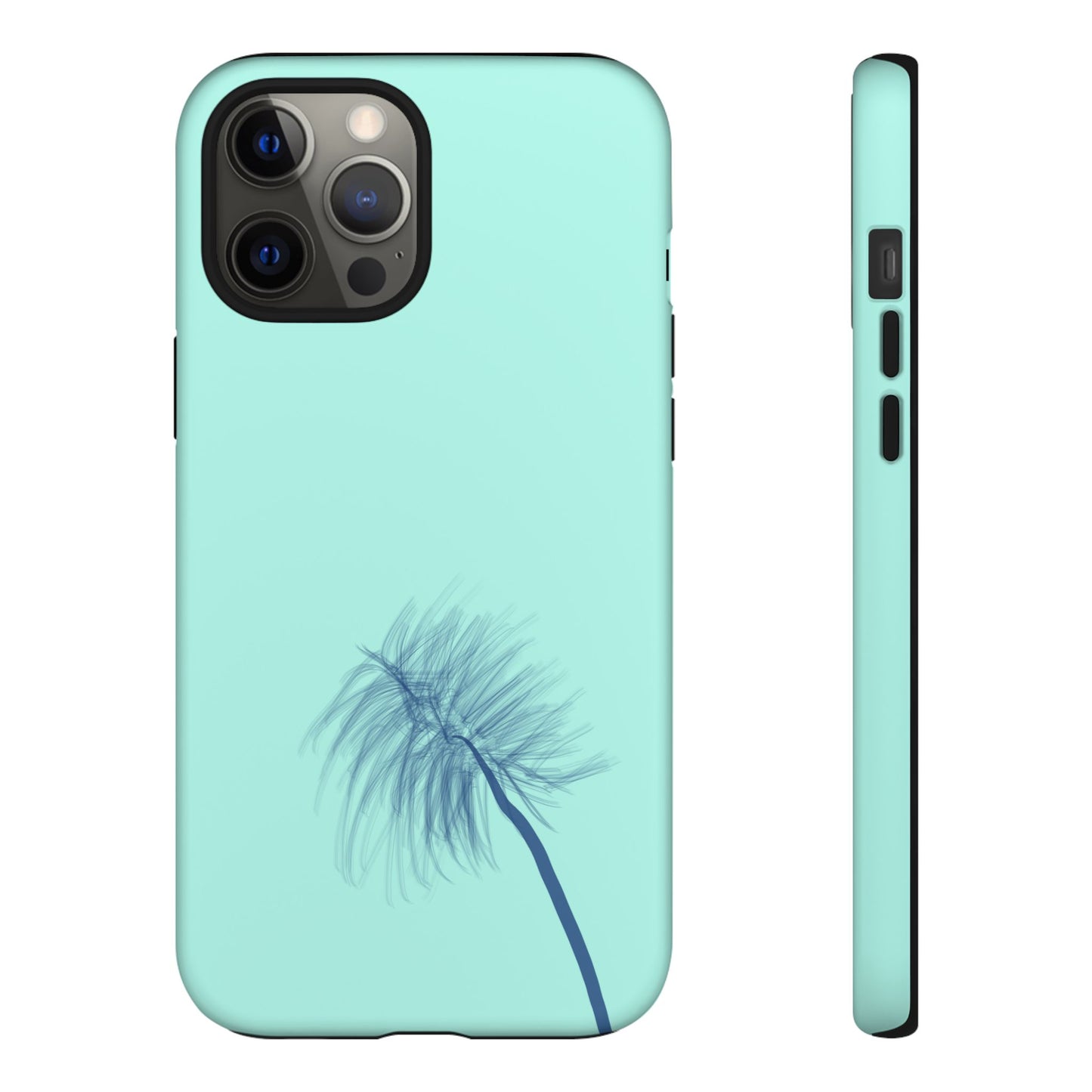 Dandelion Blowball Phone Case Aqua