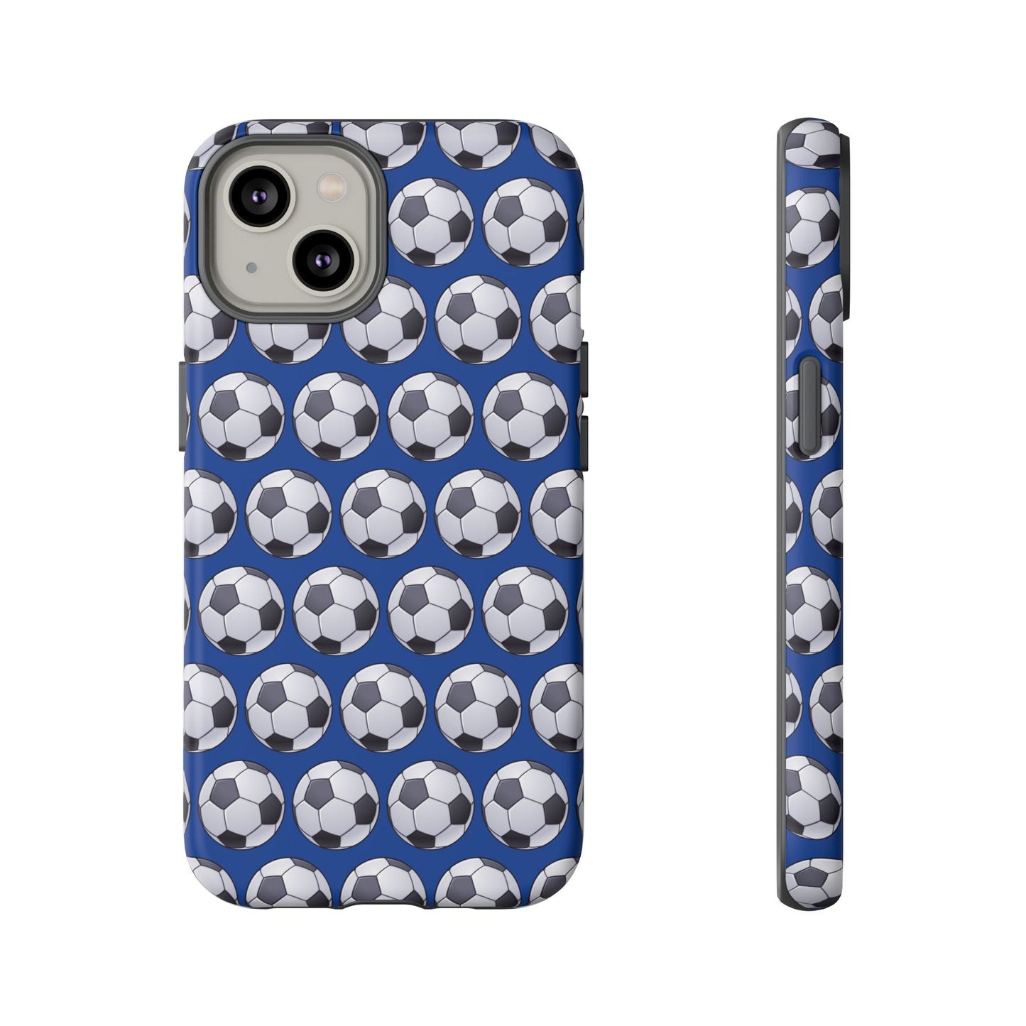 Soccer Ball Phone Case Blue