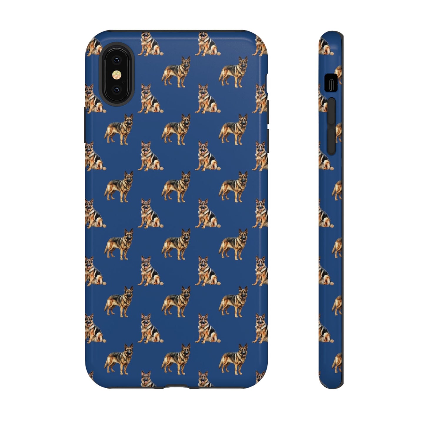 German Shepherd Phone Case Blue