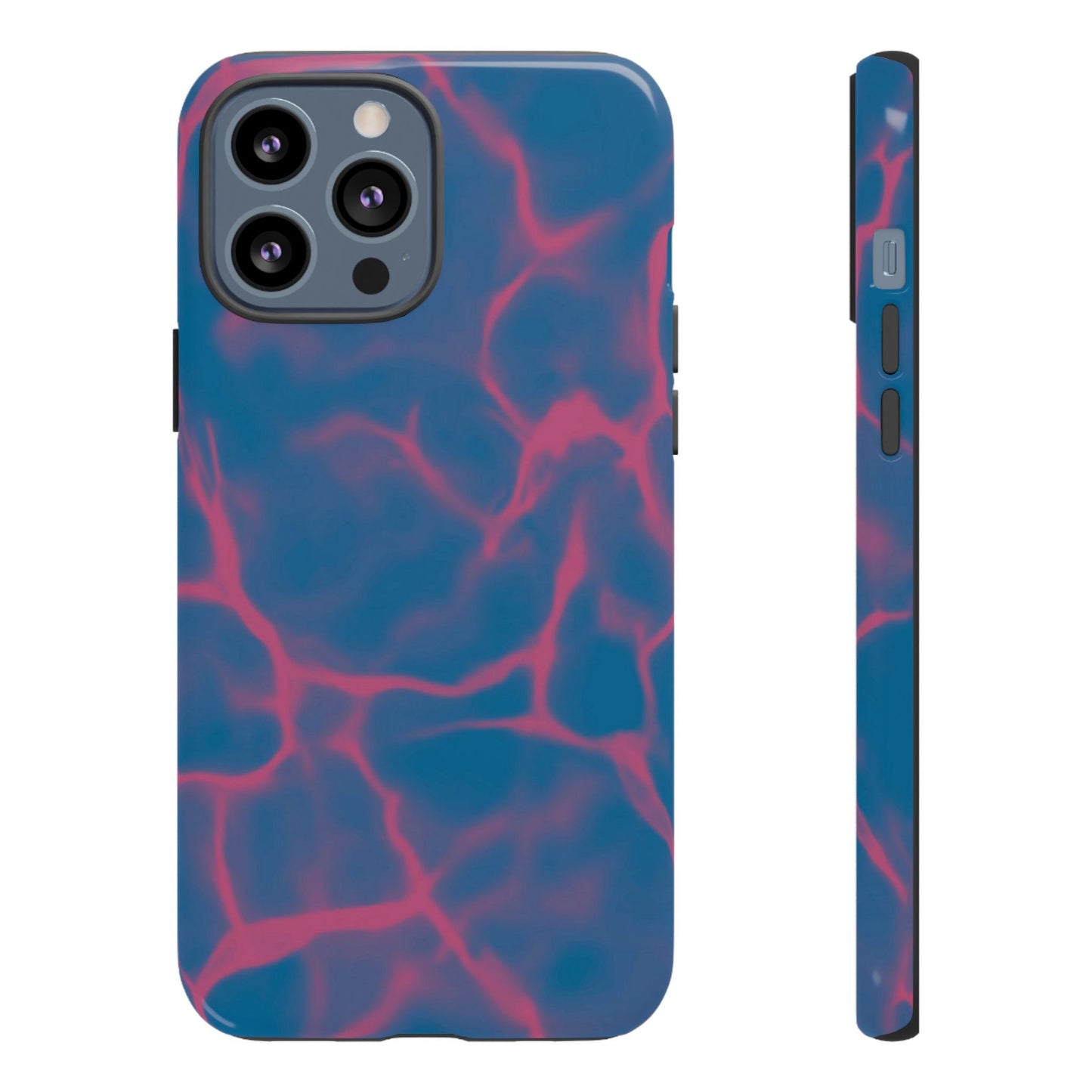 Marble Phone Case Blue Pink