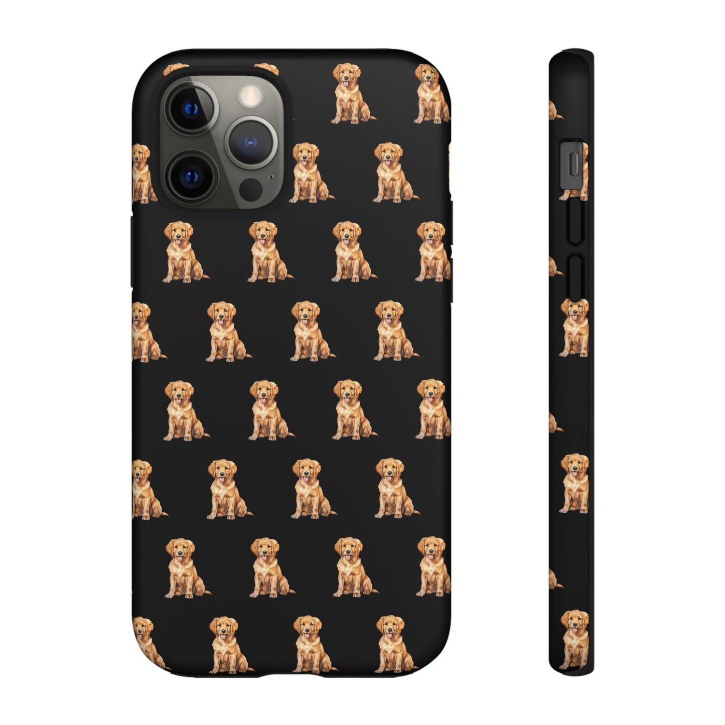 Golden Retriever Phone Case Black