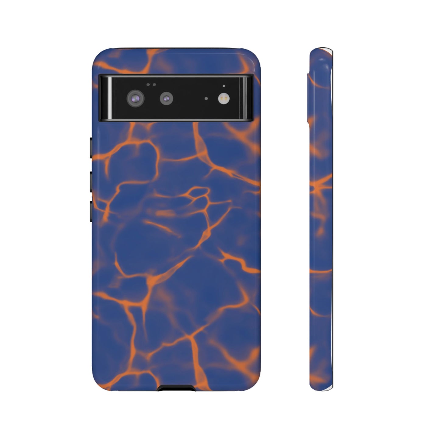 Marble Phone Case Blue Orange