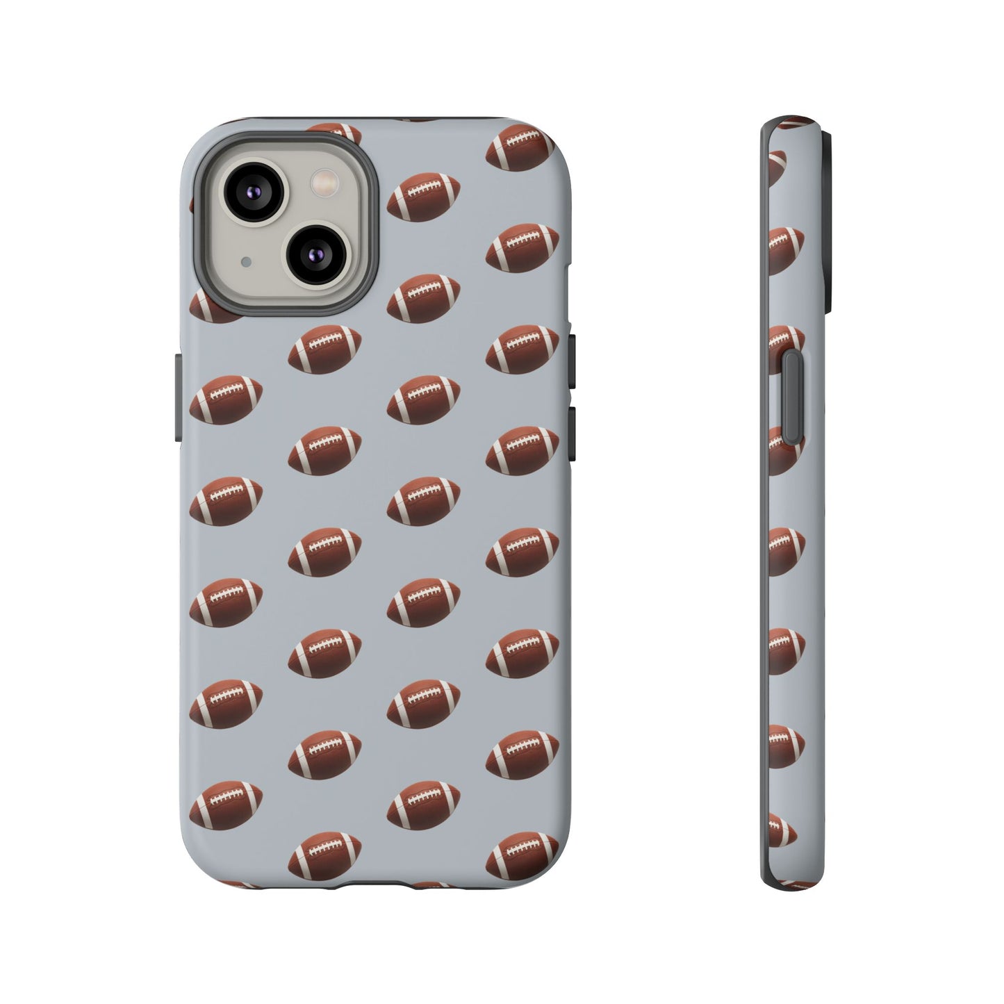 Football Phone Case Silver