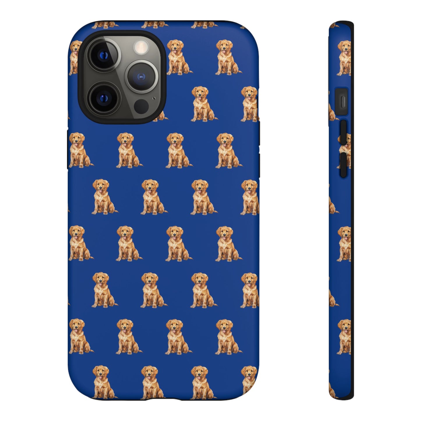 Golden Retriever Phone Case Blue