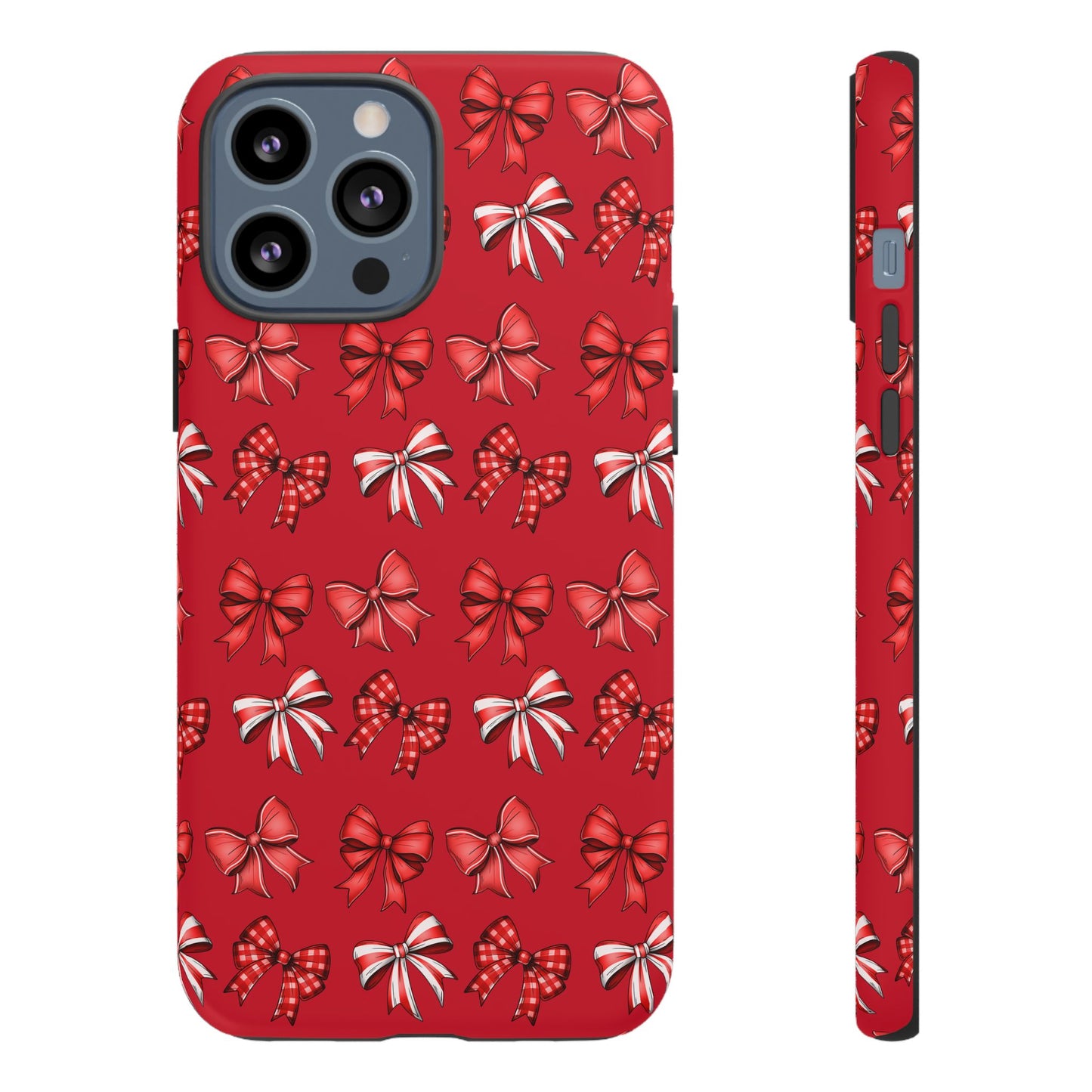 Christmas Bow Phone Case Red