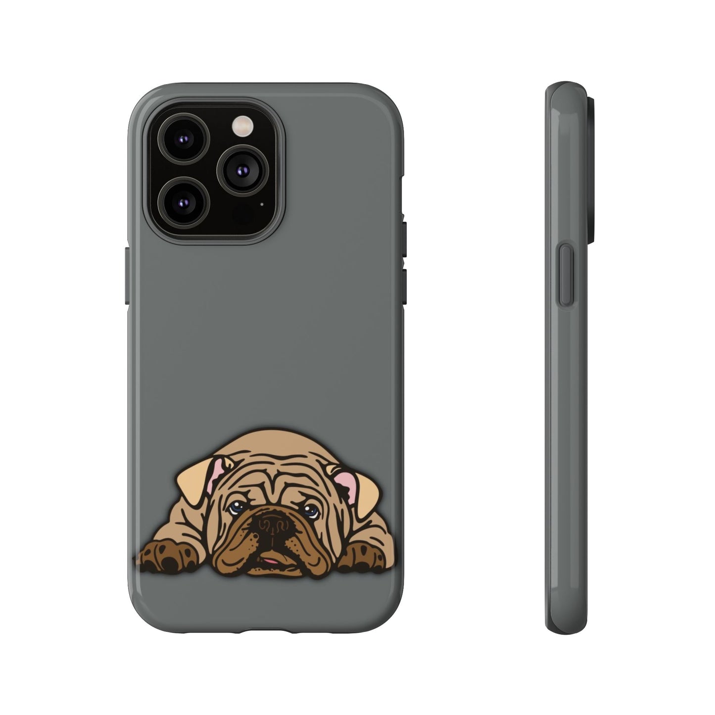 Bulldog Phone Case Gray