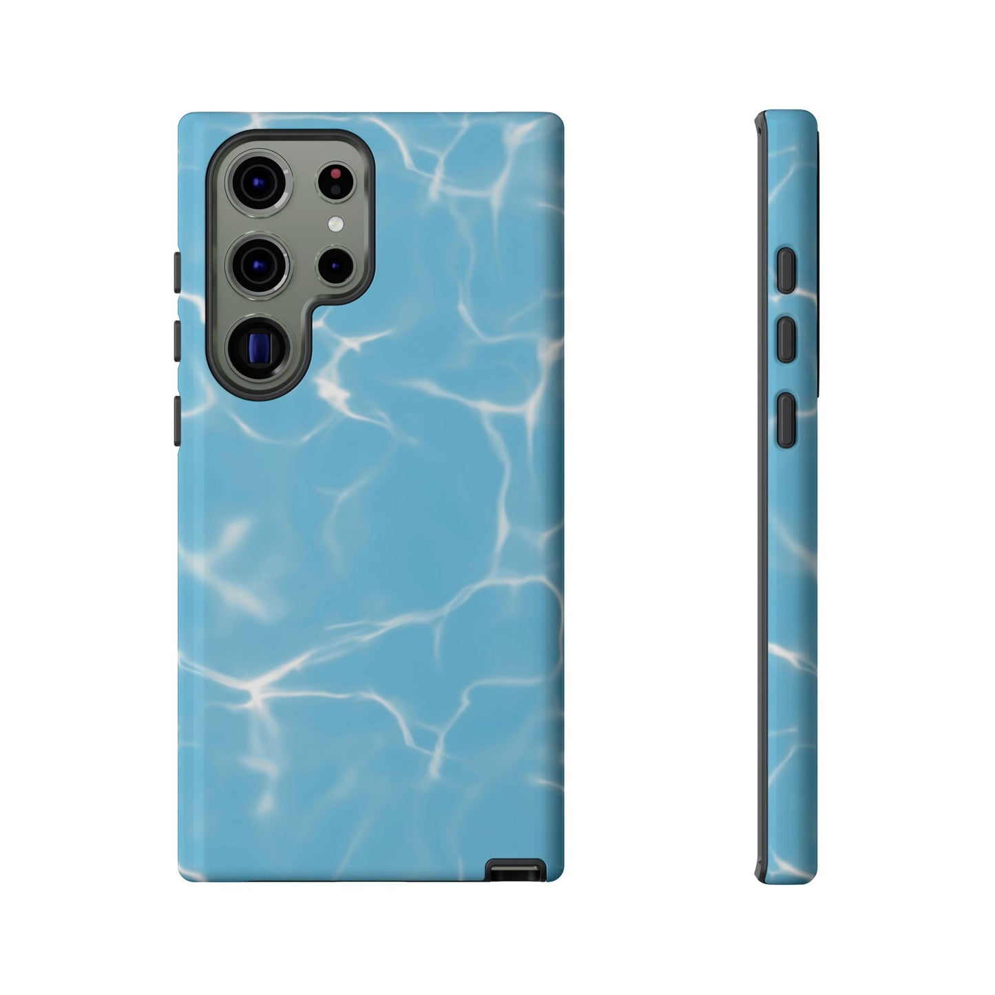 Marble Phone Case Light Blue