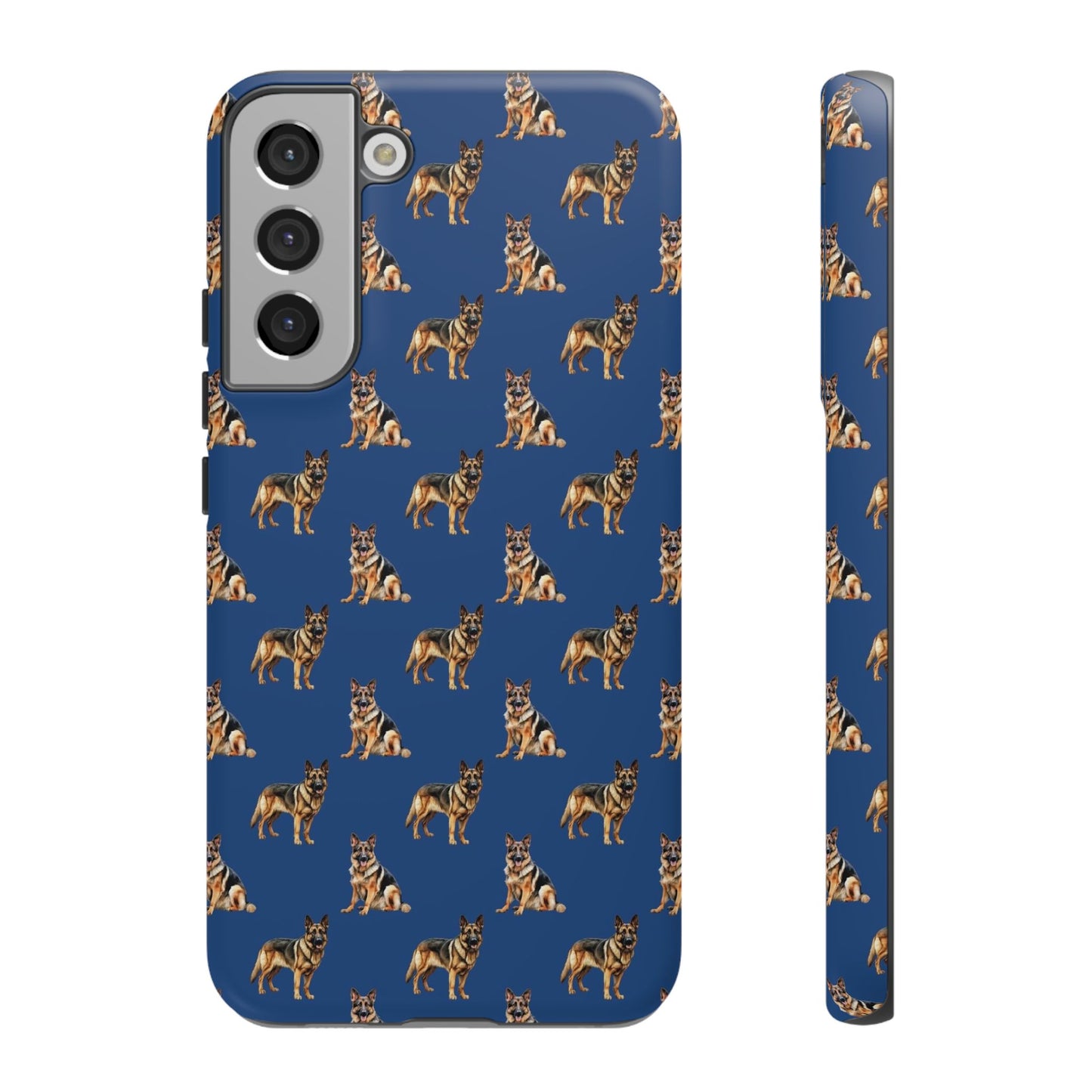 German Shepherd Phone Case Blue