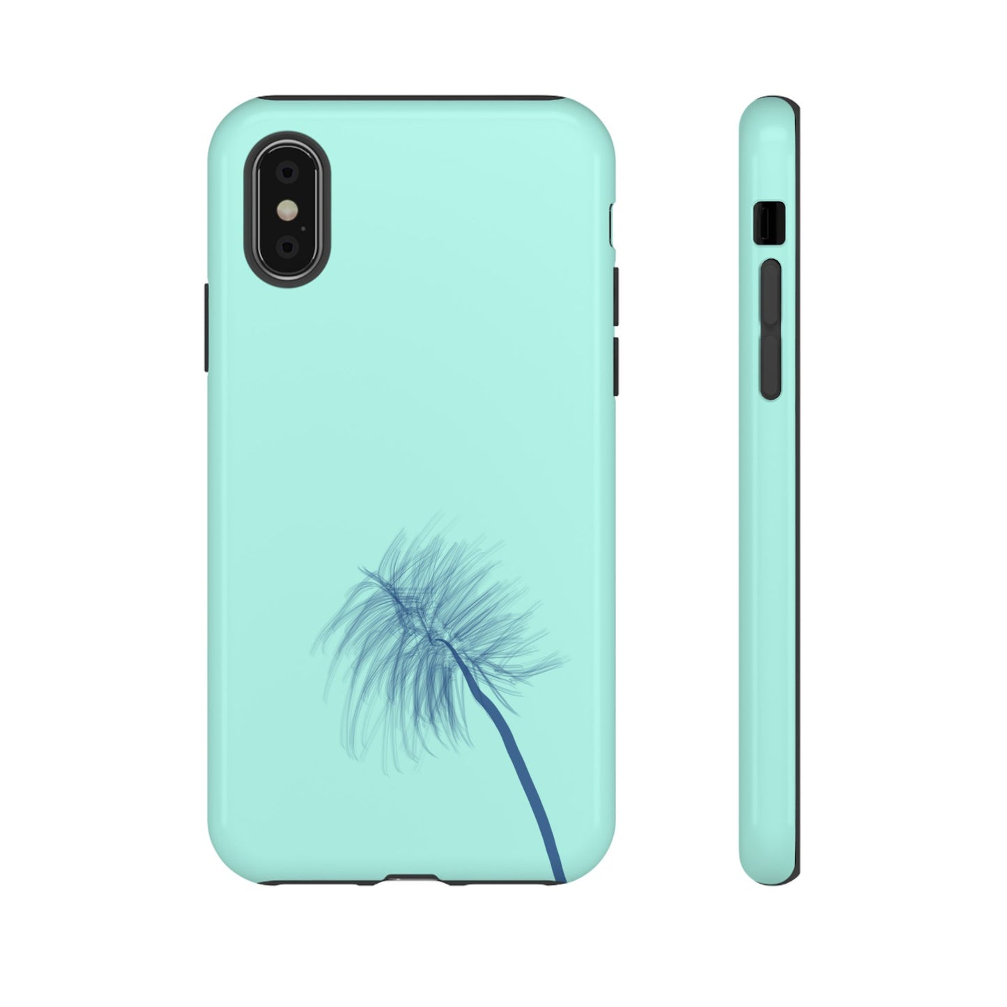 Dandelion Blowball Phone Case Aqua