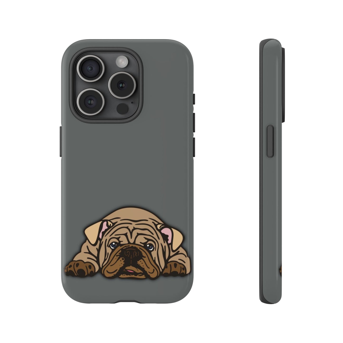 Bulldog Phone Case Gray