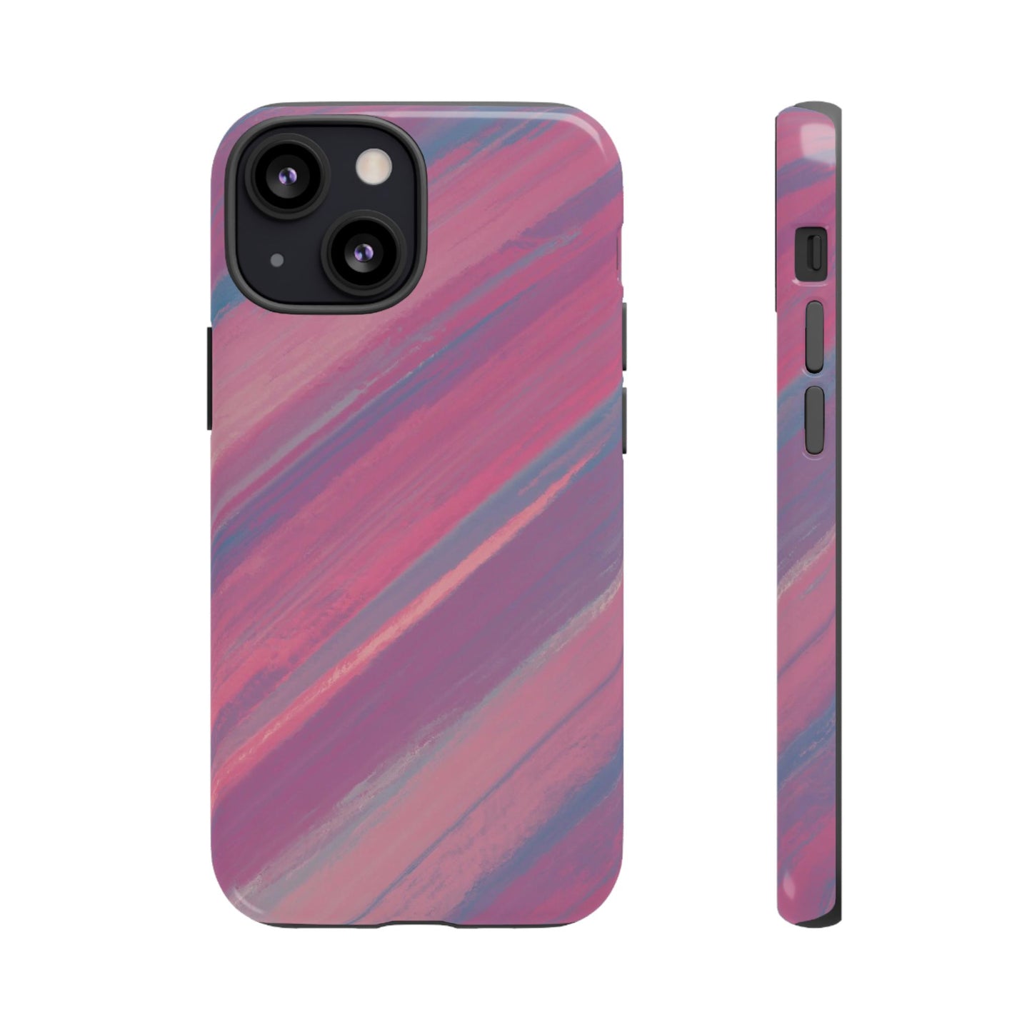 Striped Phone Case Pink