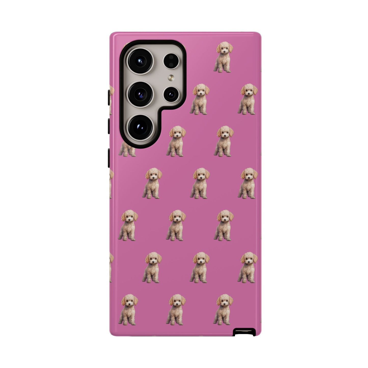 Poodle Phone Case Pink